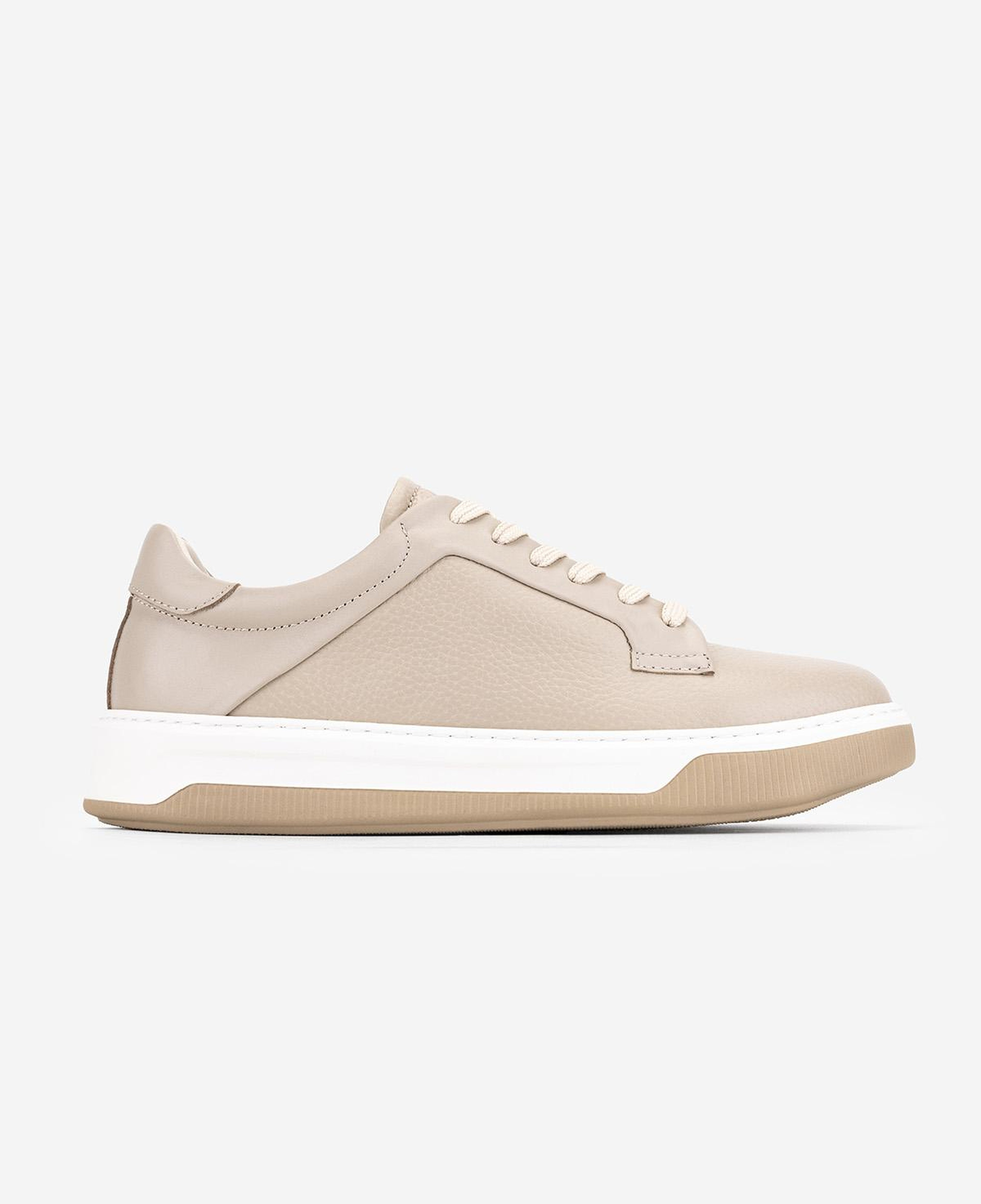 Valmenti Erkek Hakiki Deri Bej Sneakers & Spor Ayakkabı