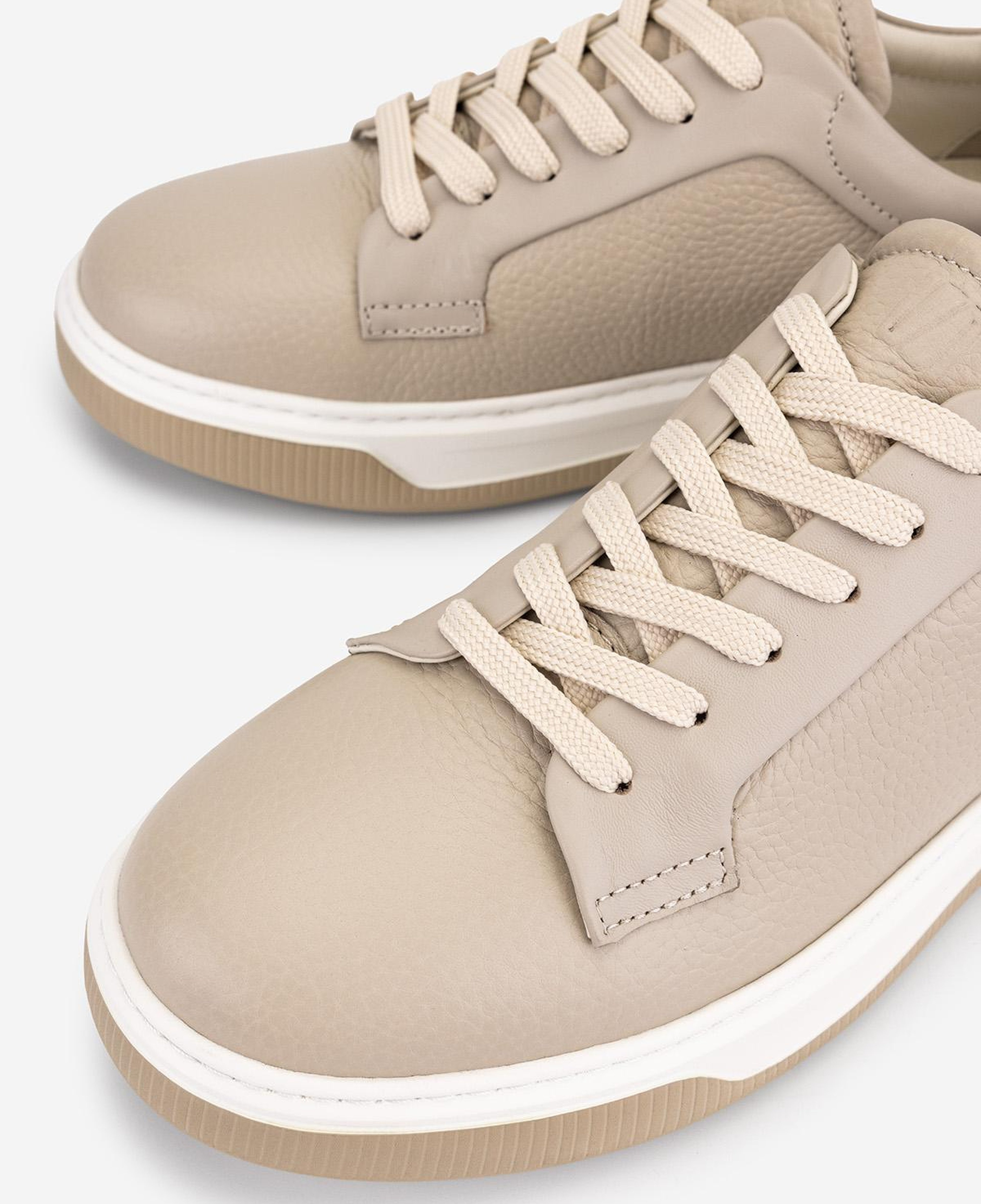 Valmenti Erkek Hakiki Deri Bej Sneakers & Spor Ayakkabı