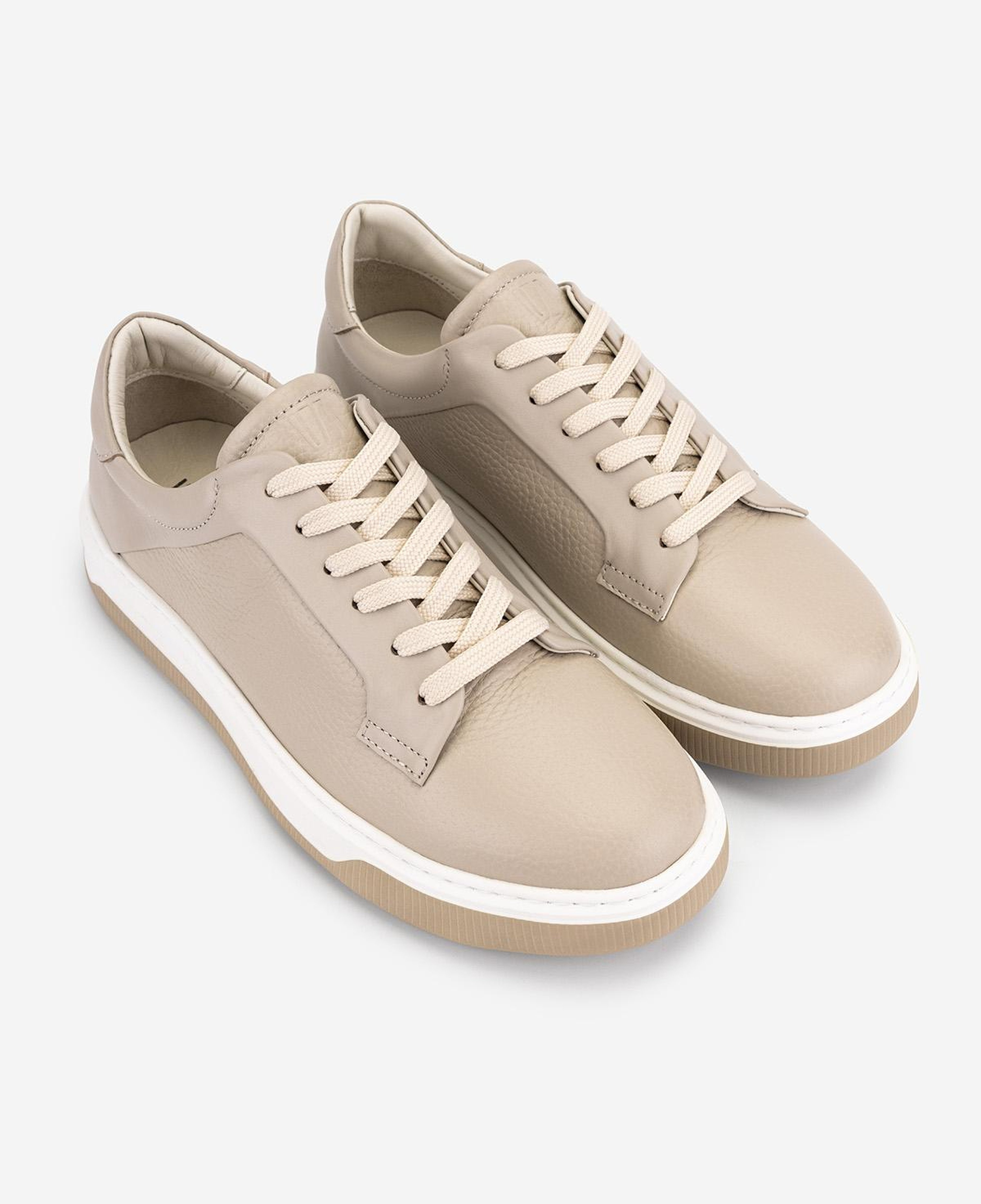 Valmenti Erkek Hakiki Deri Bej Sneakers & Spor Ayakkabı