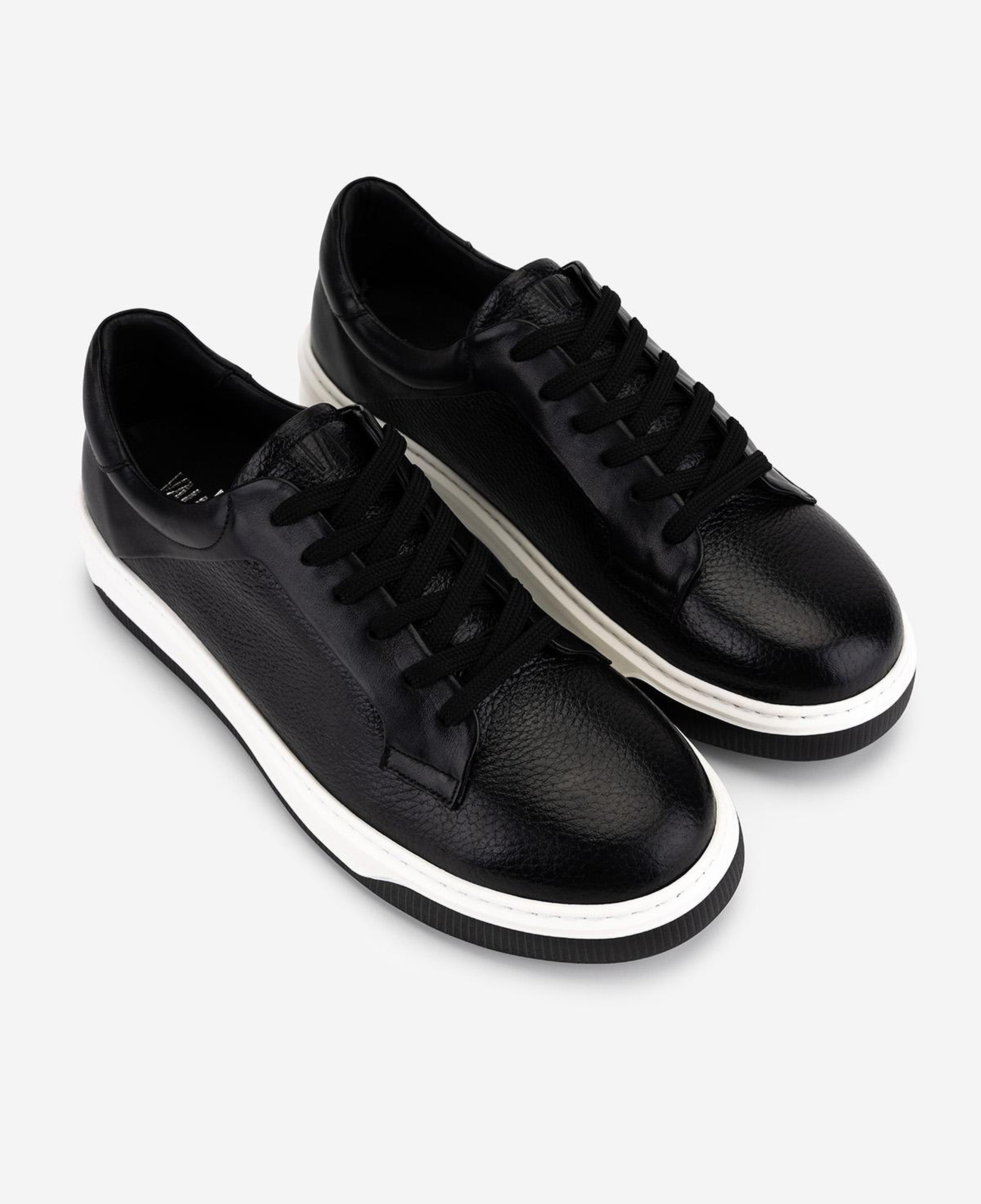 Valmenti Erkek Hakiki Deri Siyah Sneakers & Spor Ayakkabı