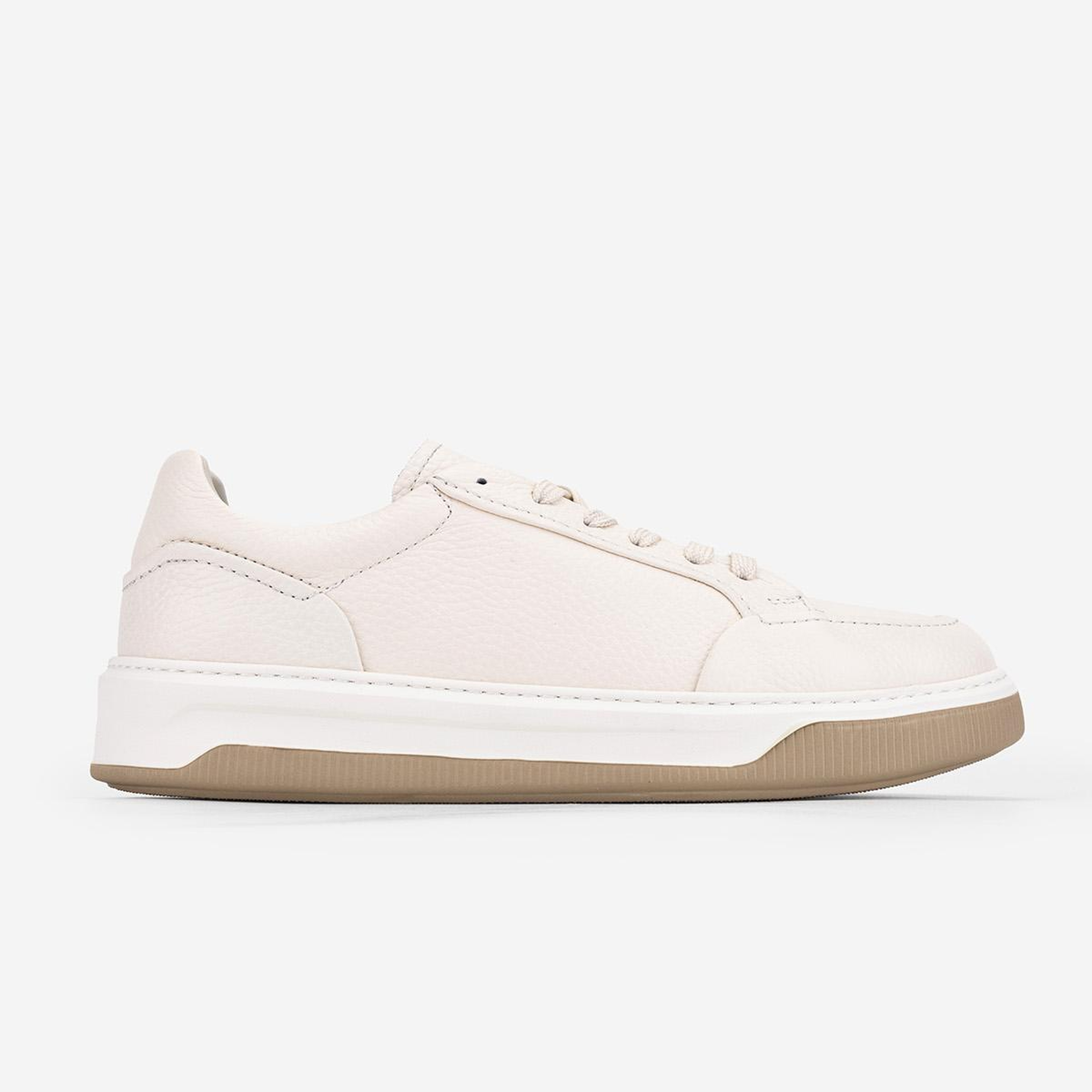 Valmenti Erkek Hakiki Deri Fildişi Sneakers & Spor Ayakkabı