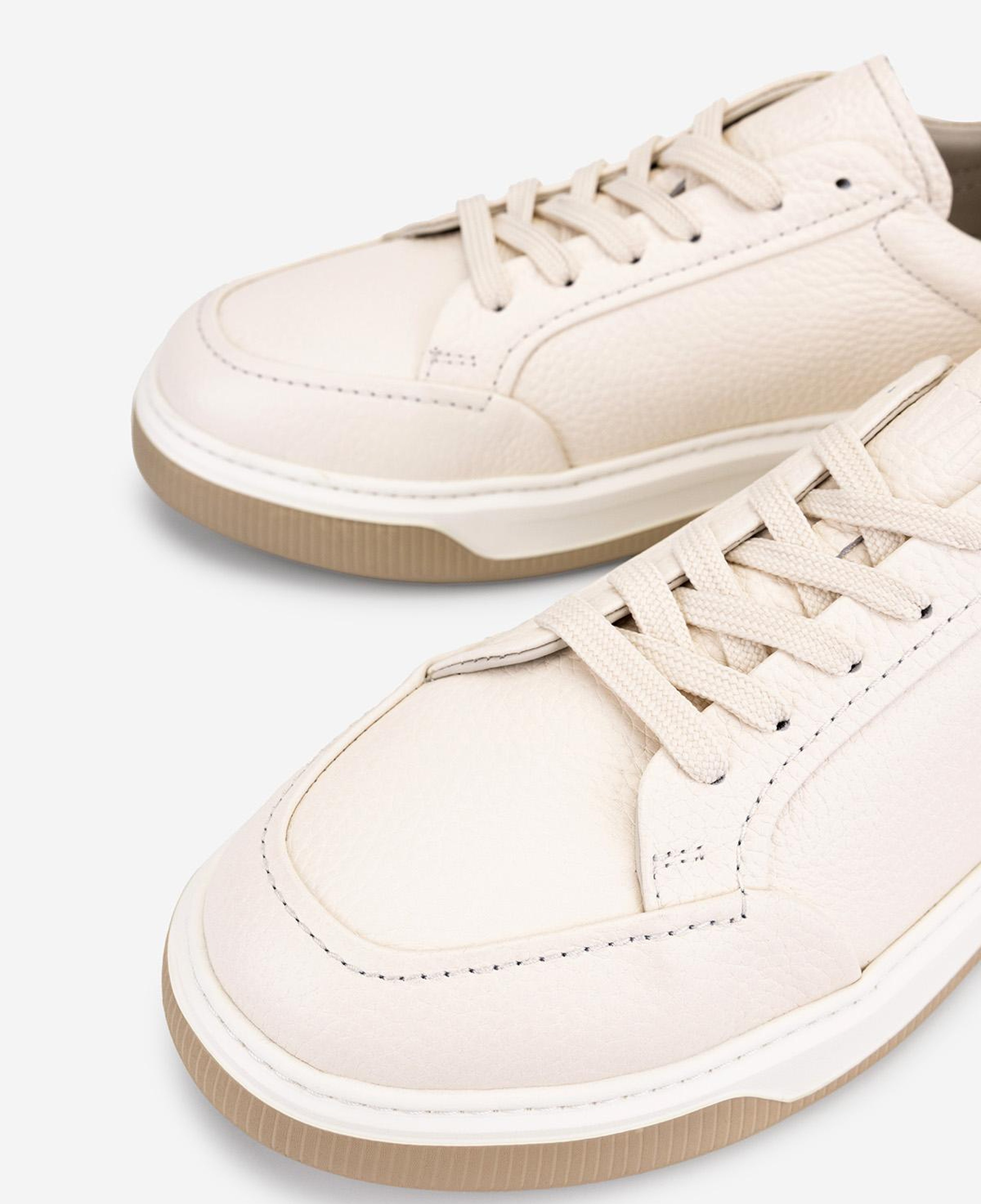 Valmenti Erkek Hakiki Deri Fildişi Sneakers & Spor Ayakkabı