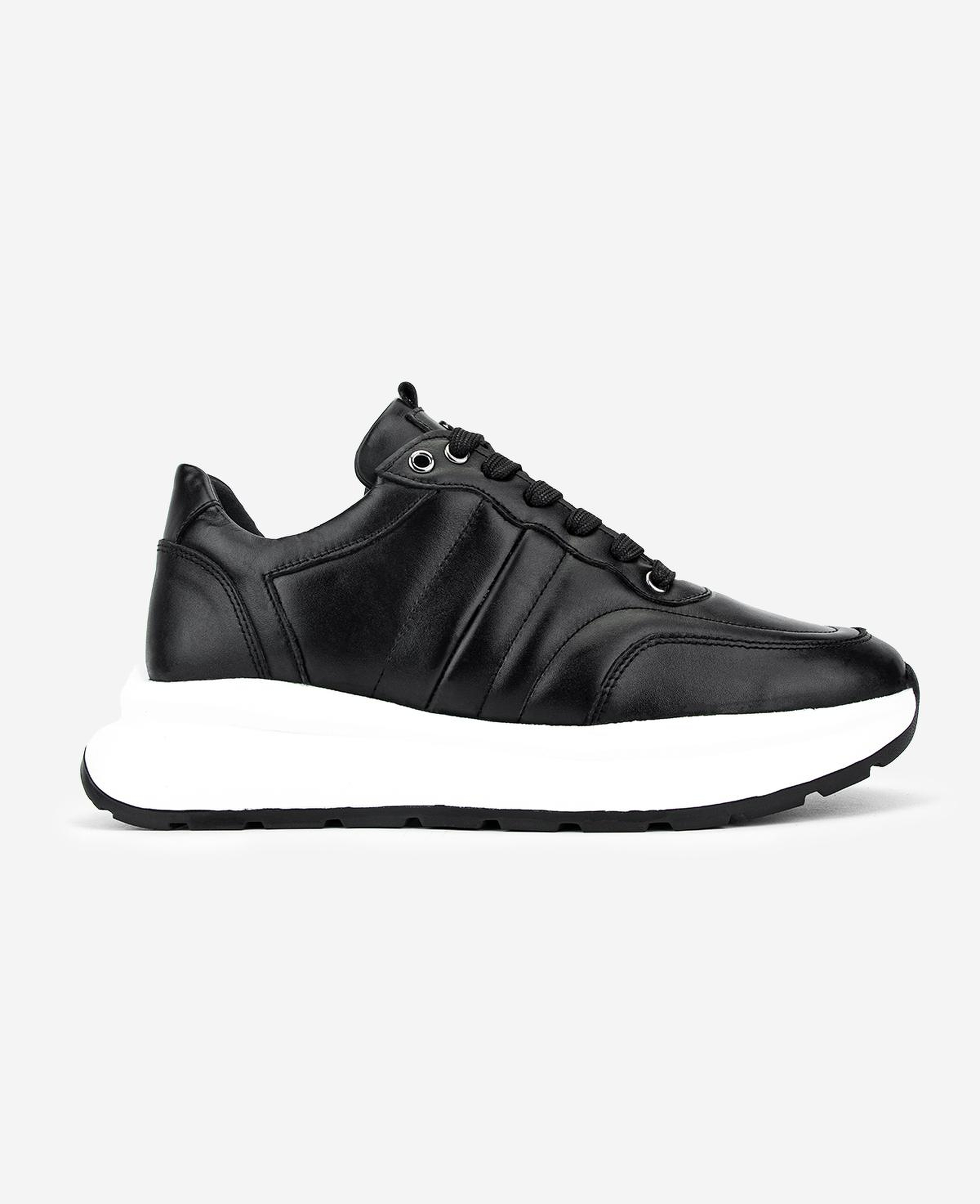 Valmenti Erkek Hakiki Deri Siyah Sneakers & Spor Ayakkabı