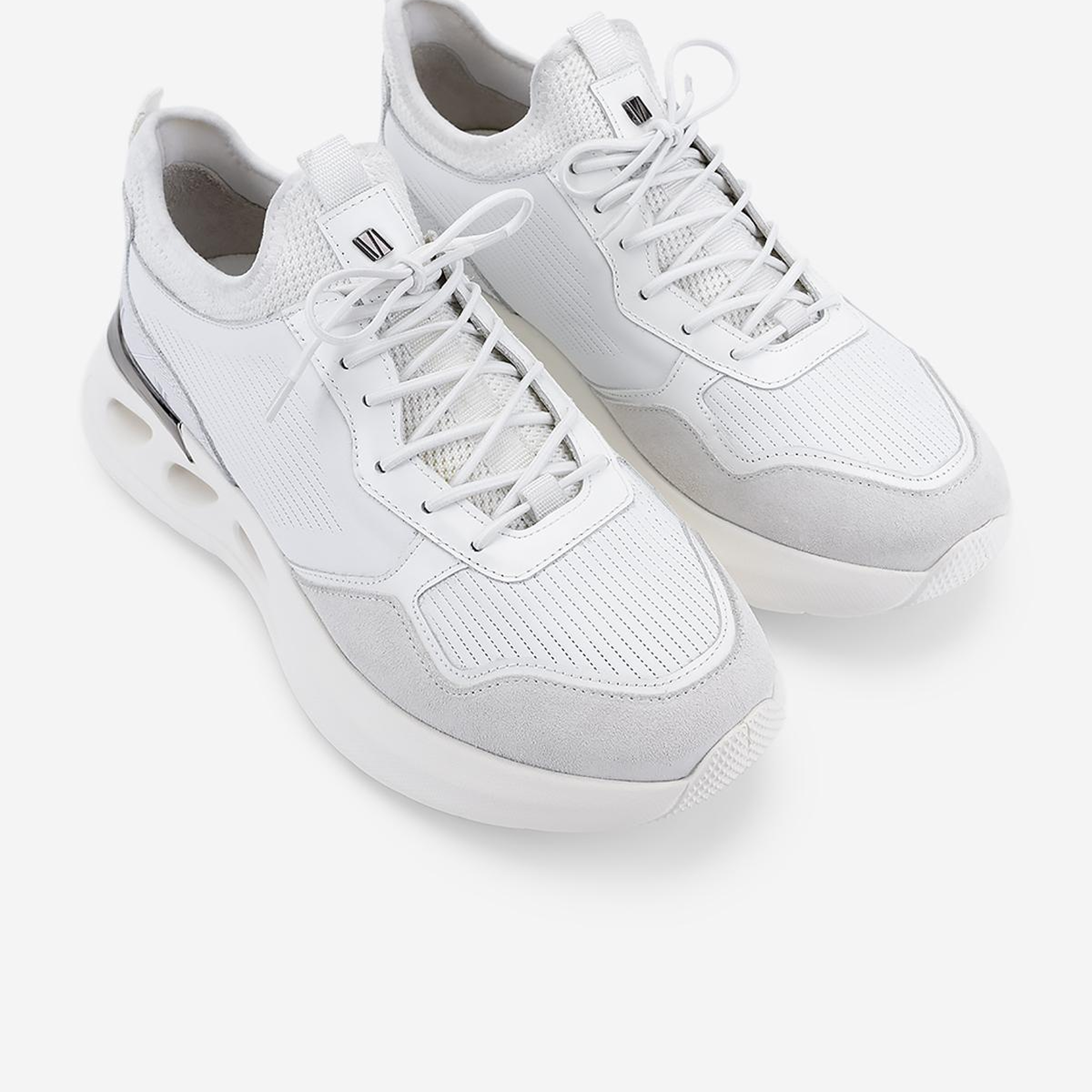 Valmenti Erkek Hakiki Deri Beyaz Sneakers & Spor Ayakkabı