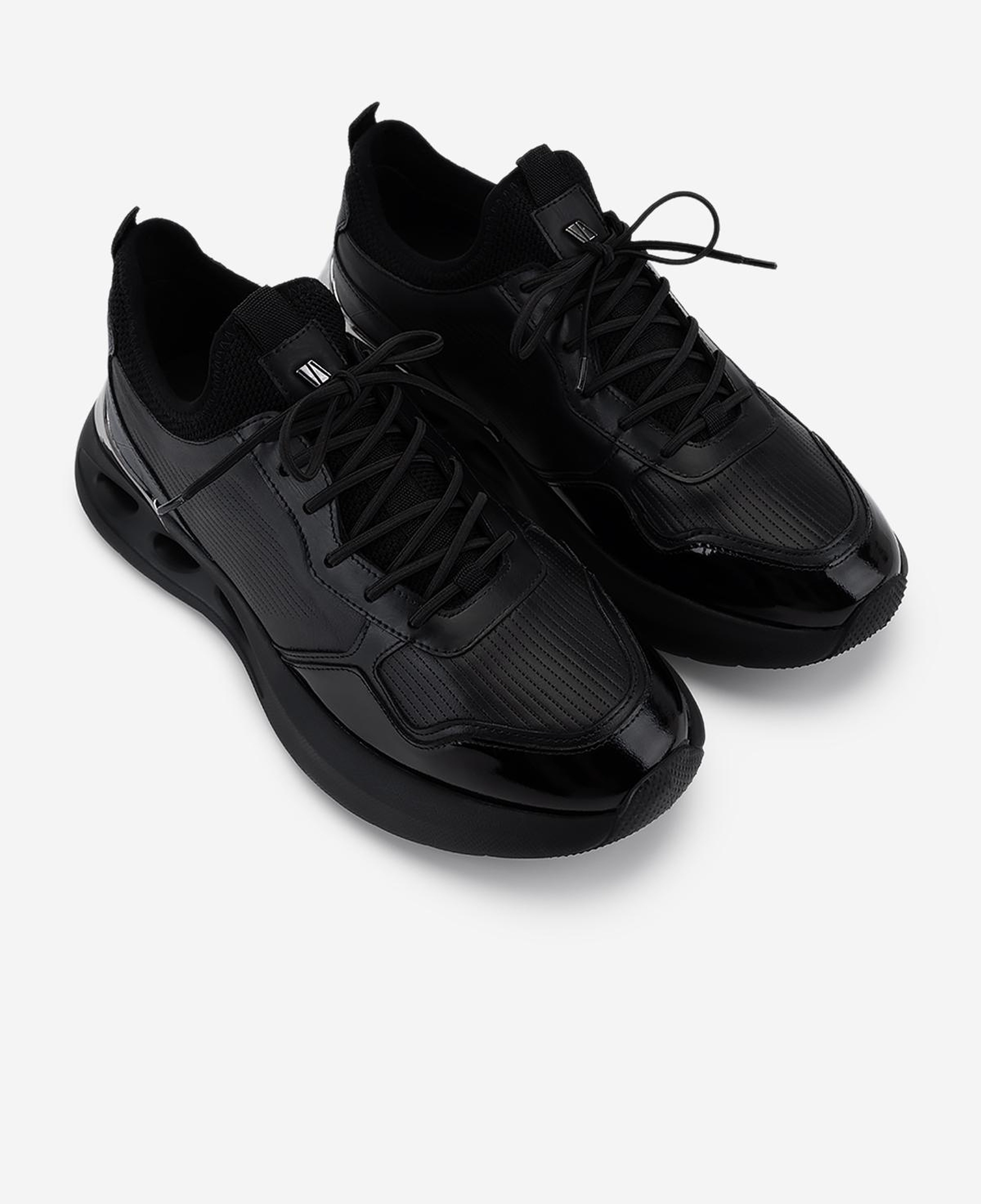 Valmenti Erkek Hakiki Deri Siyah Sneakers & Spor Ayakkabı