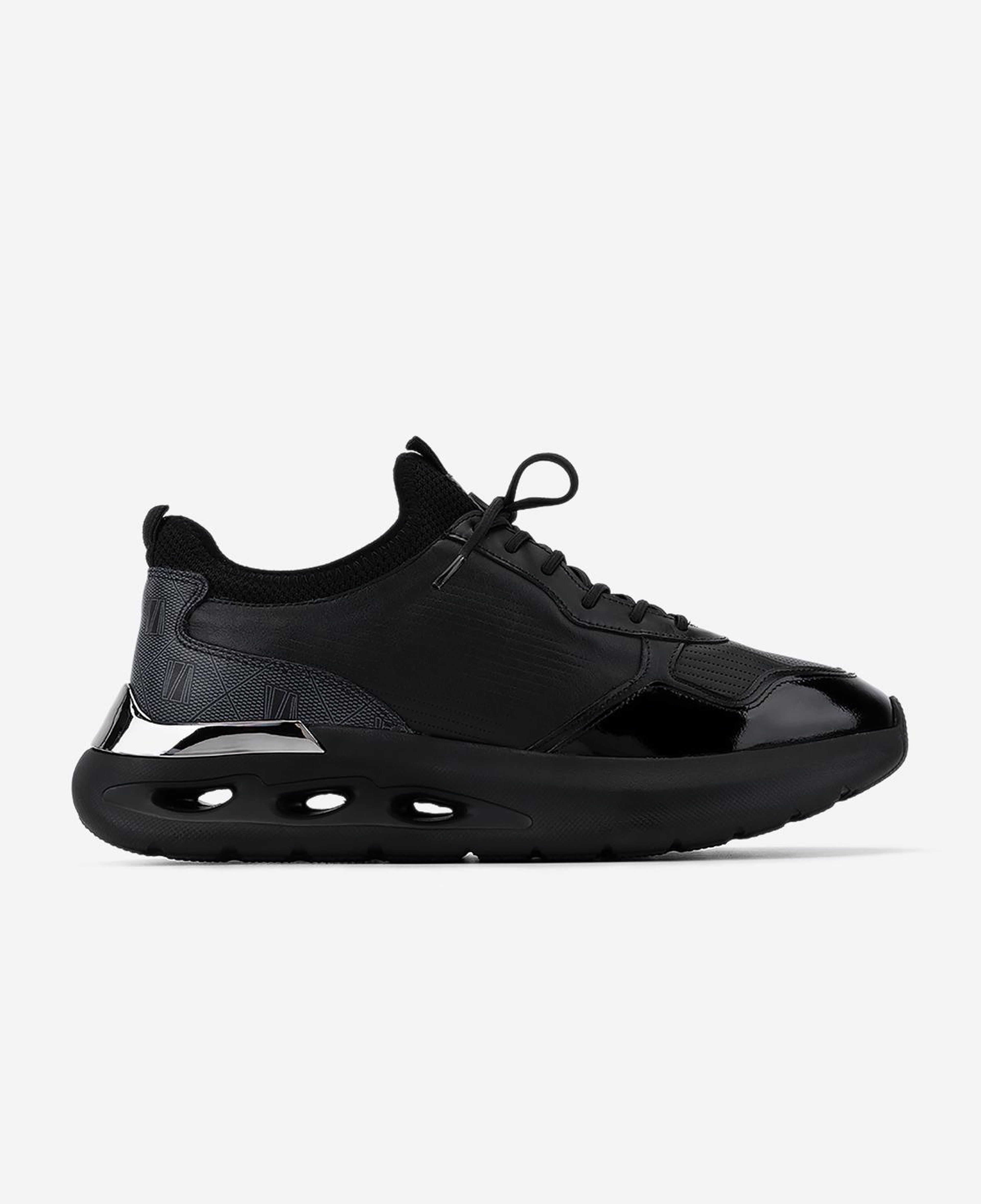 Valmenti Erkek Hakiki Deri Siyah Sneakers & Spor Ayakkabı