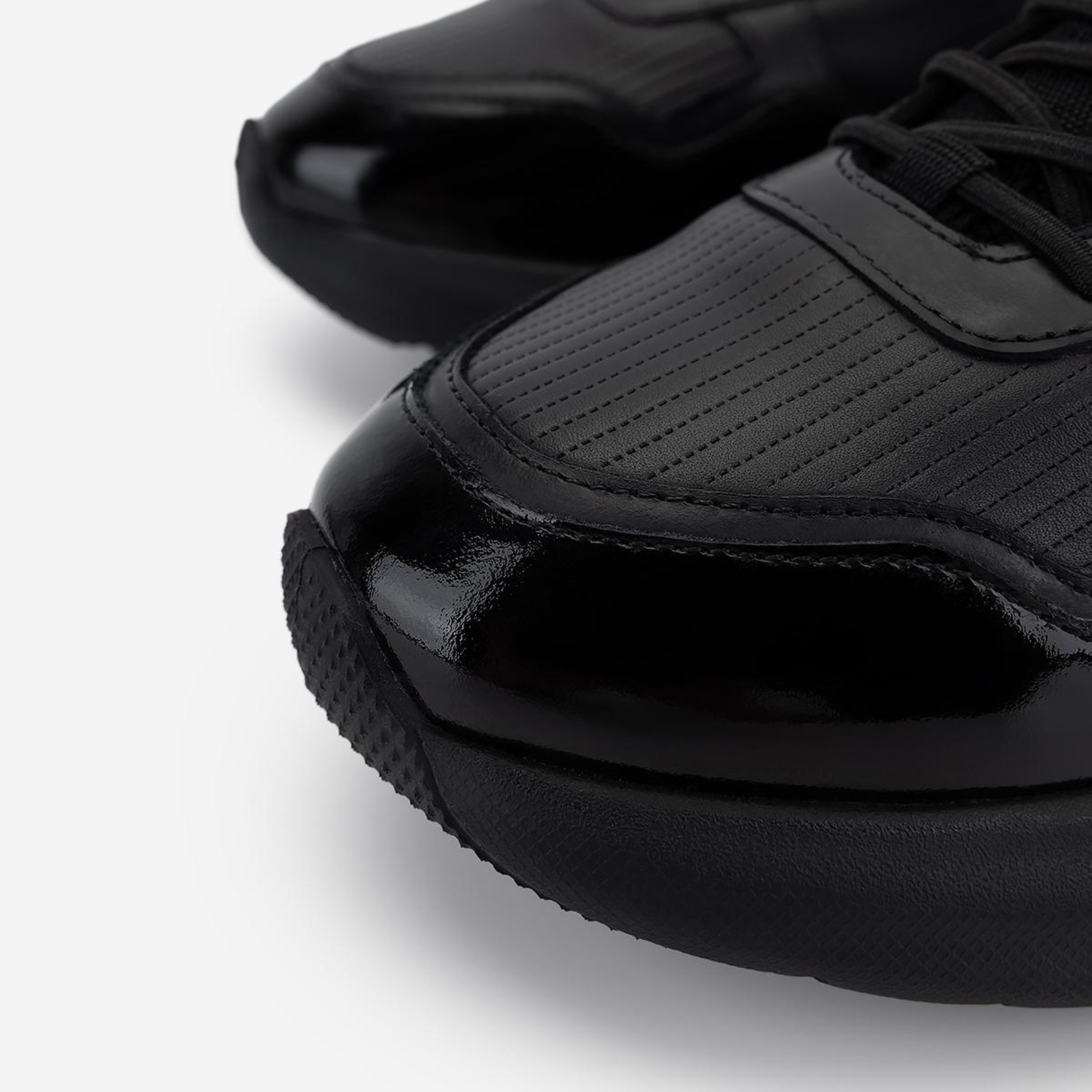 Valmenti Erkek Hakiki Deri Siyah Sneakers & Spor Ayakkabı