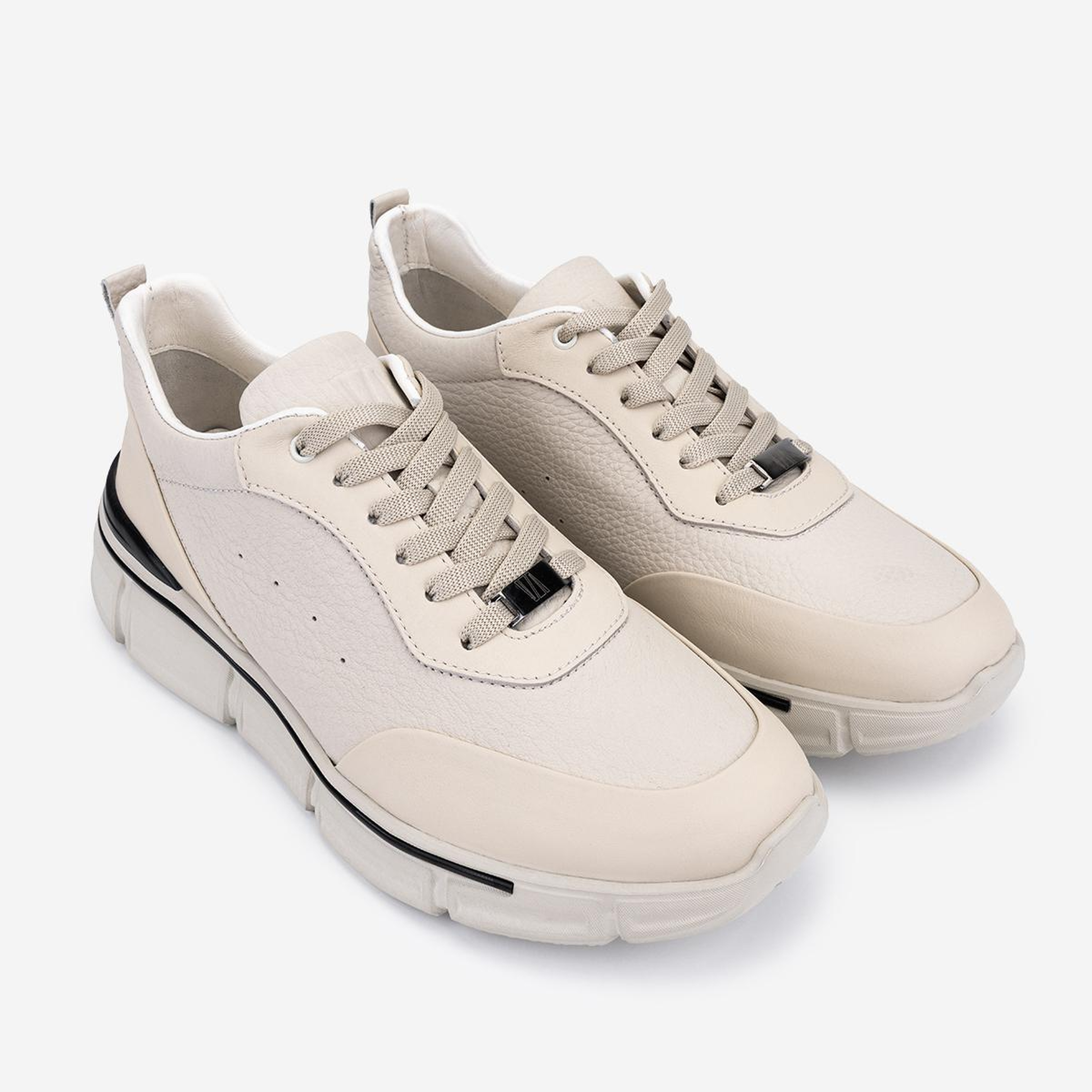 Valmenti Erkek Hakiki Deri Beyaz Sneakers & Spor Ayakkabı