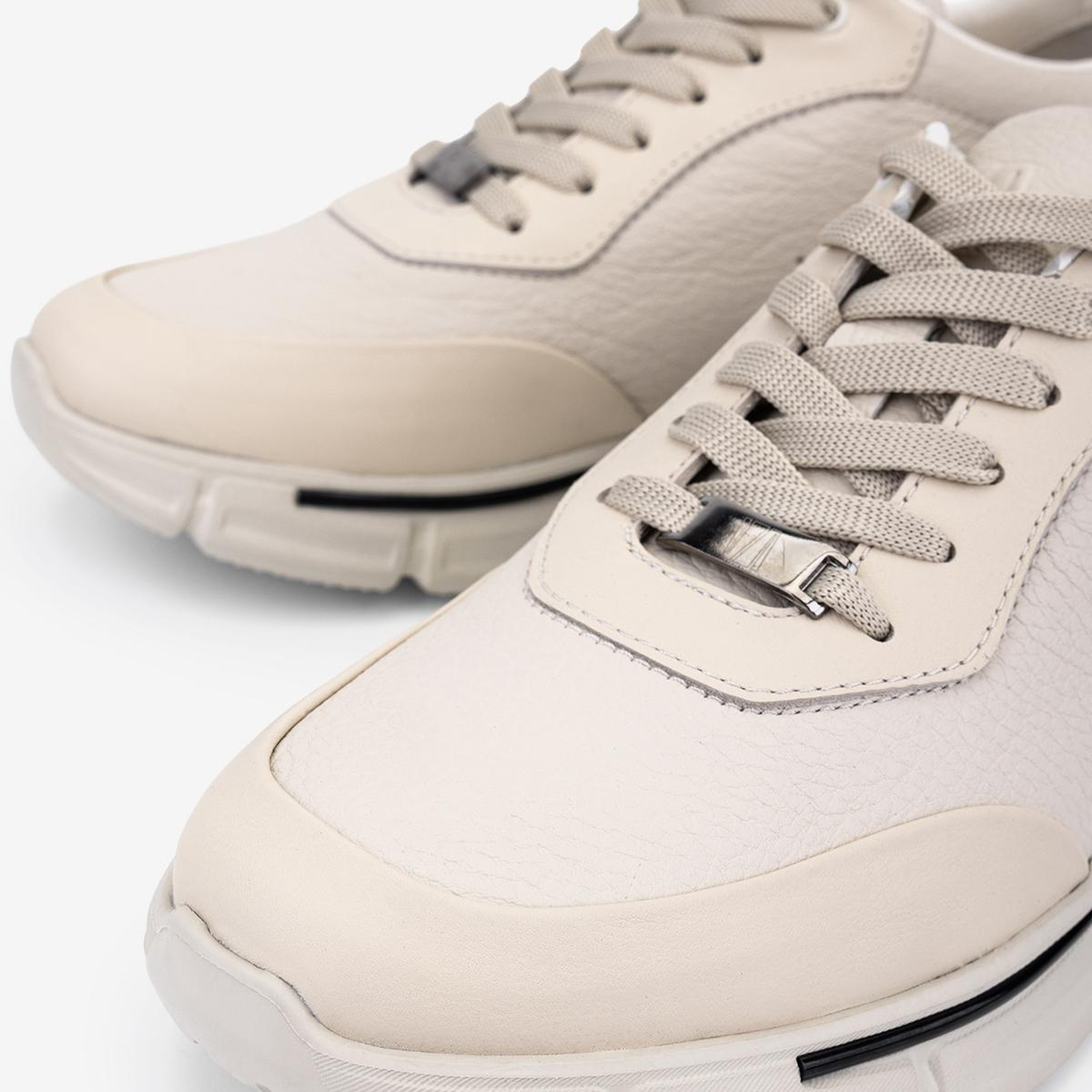 Valmenti Erkek Hakiki Deri Beyaz Sneakers & Spor Ayakkabı