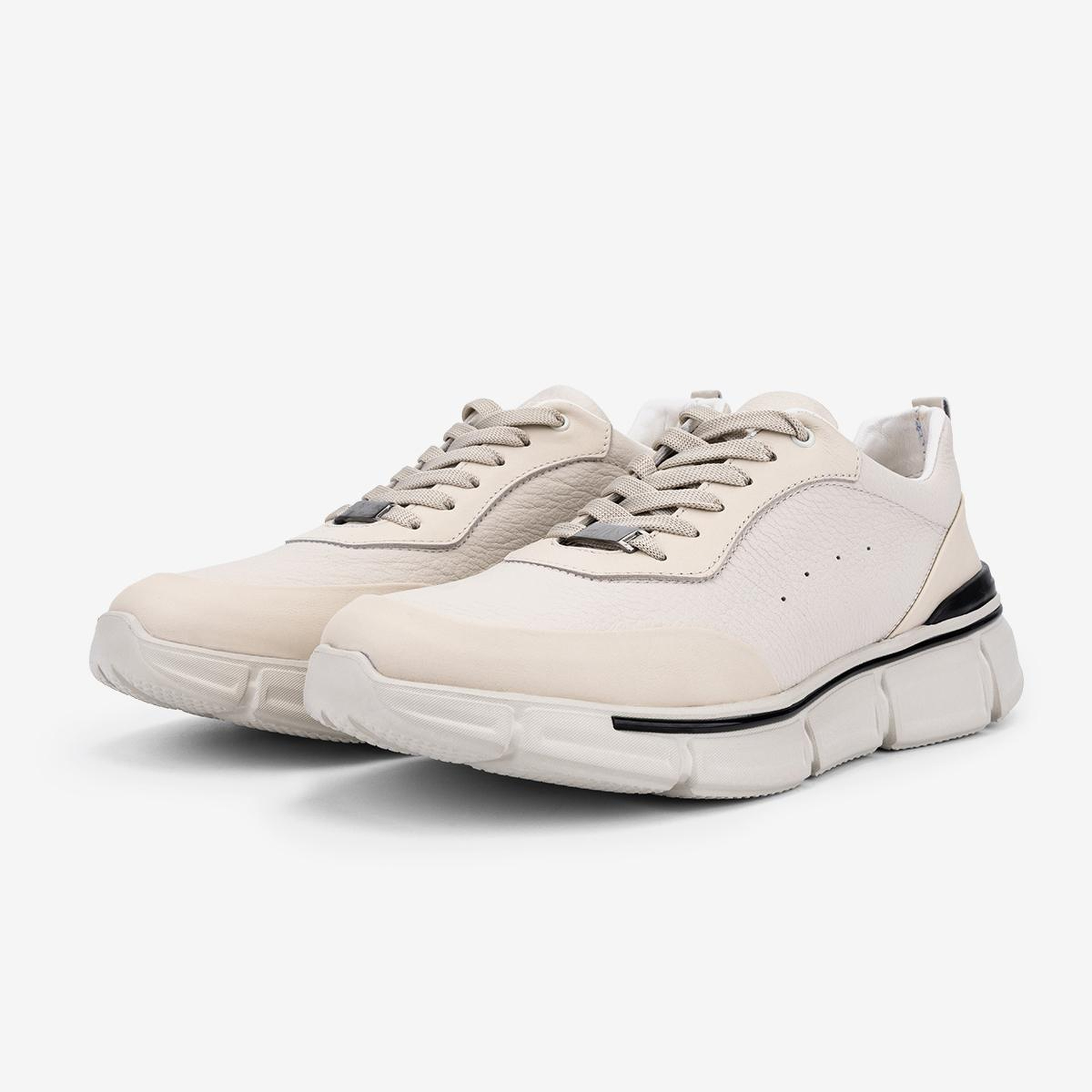 Valmenti Erkek Hakiki Deri Beyaz Sneakers & Spor Ayakkabı