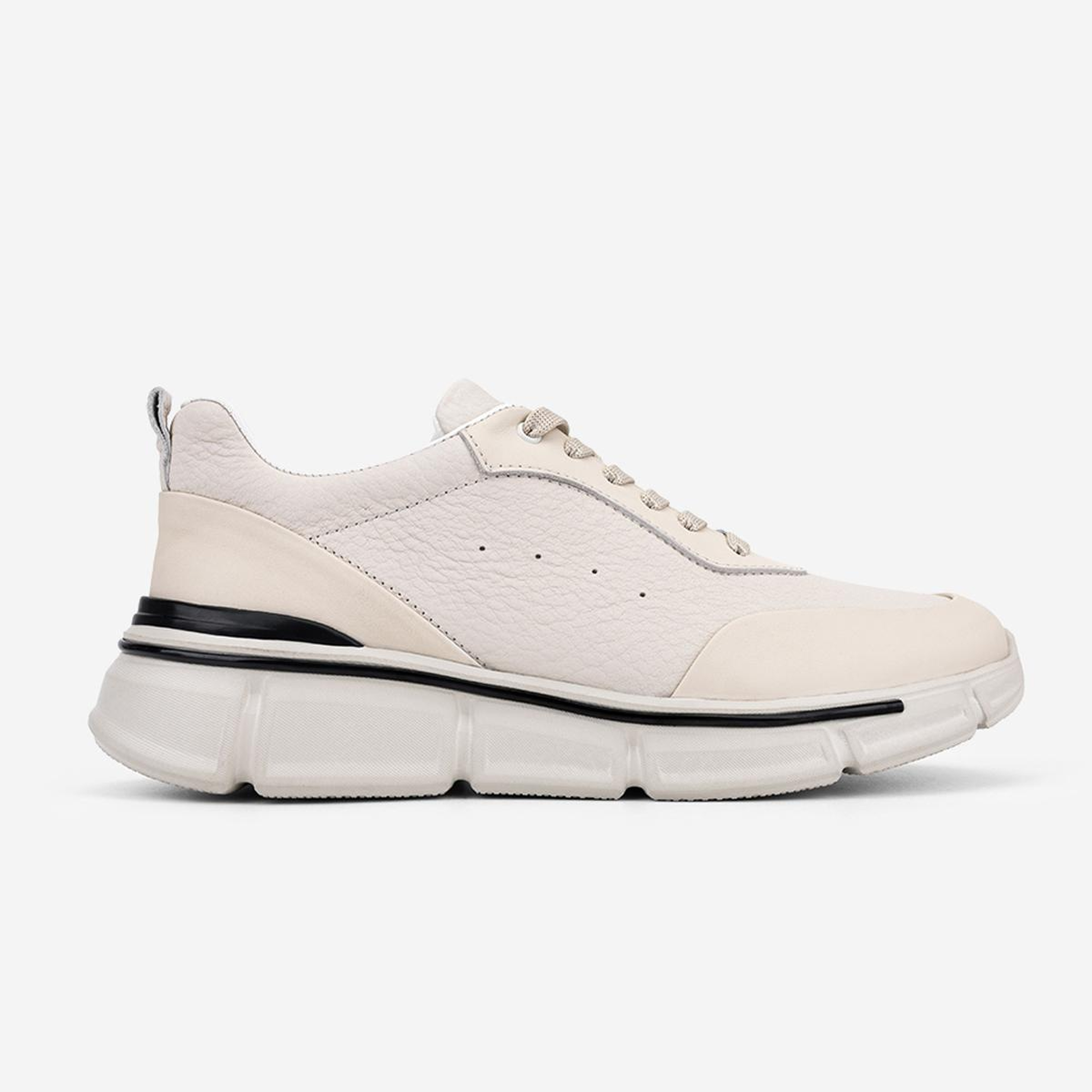 Valmenti Erkek Hakiki Deri Beyaz Sneakers & Spor Ayakkabı