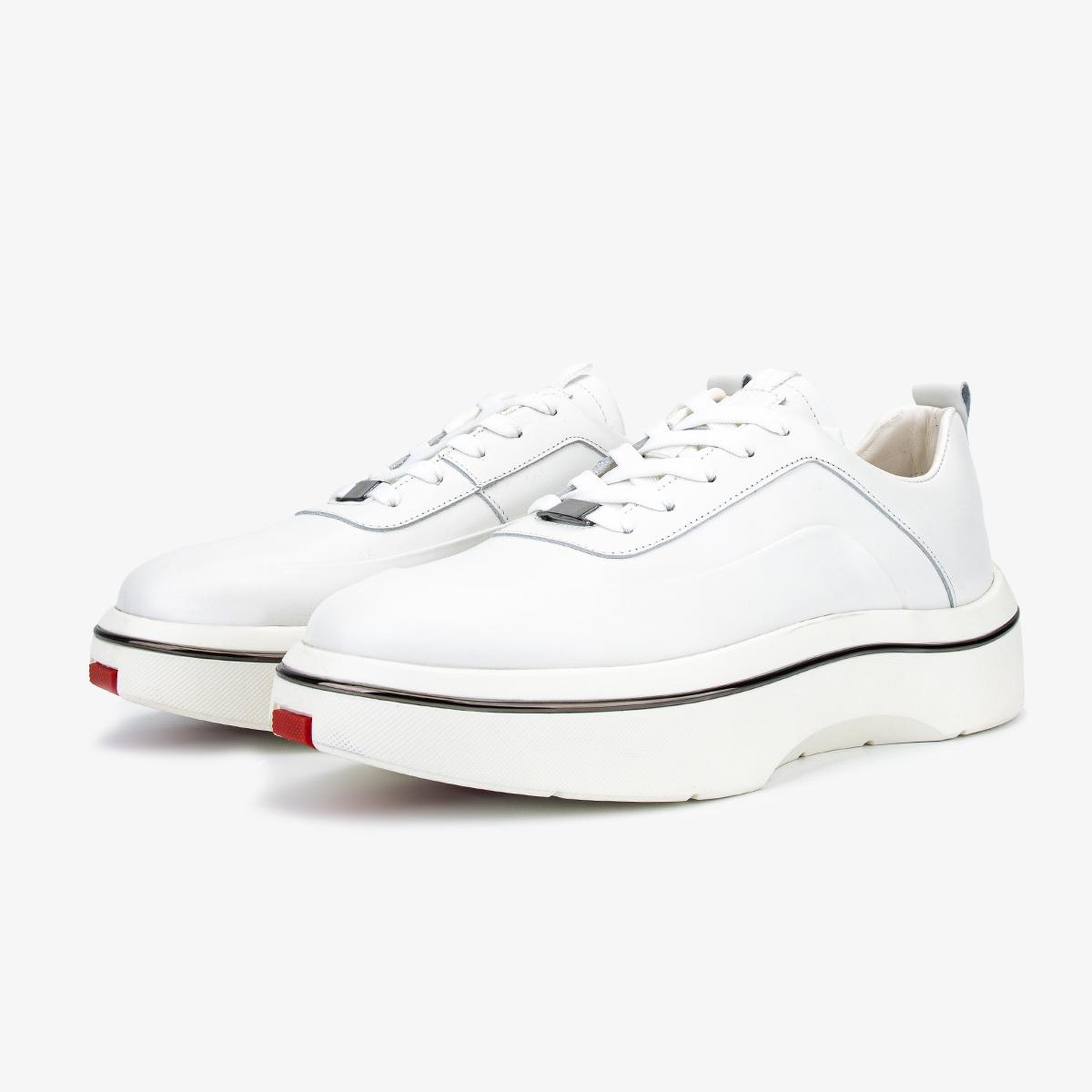 Valmenti Erkek Hakiki Deri Beyaz Sneakers & Spor Ayakkabı