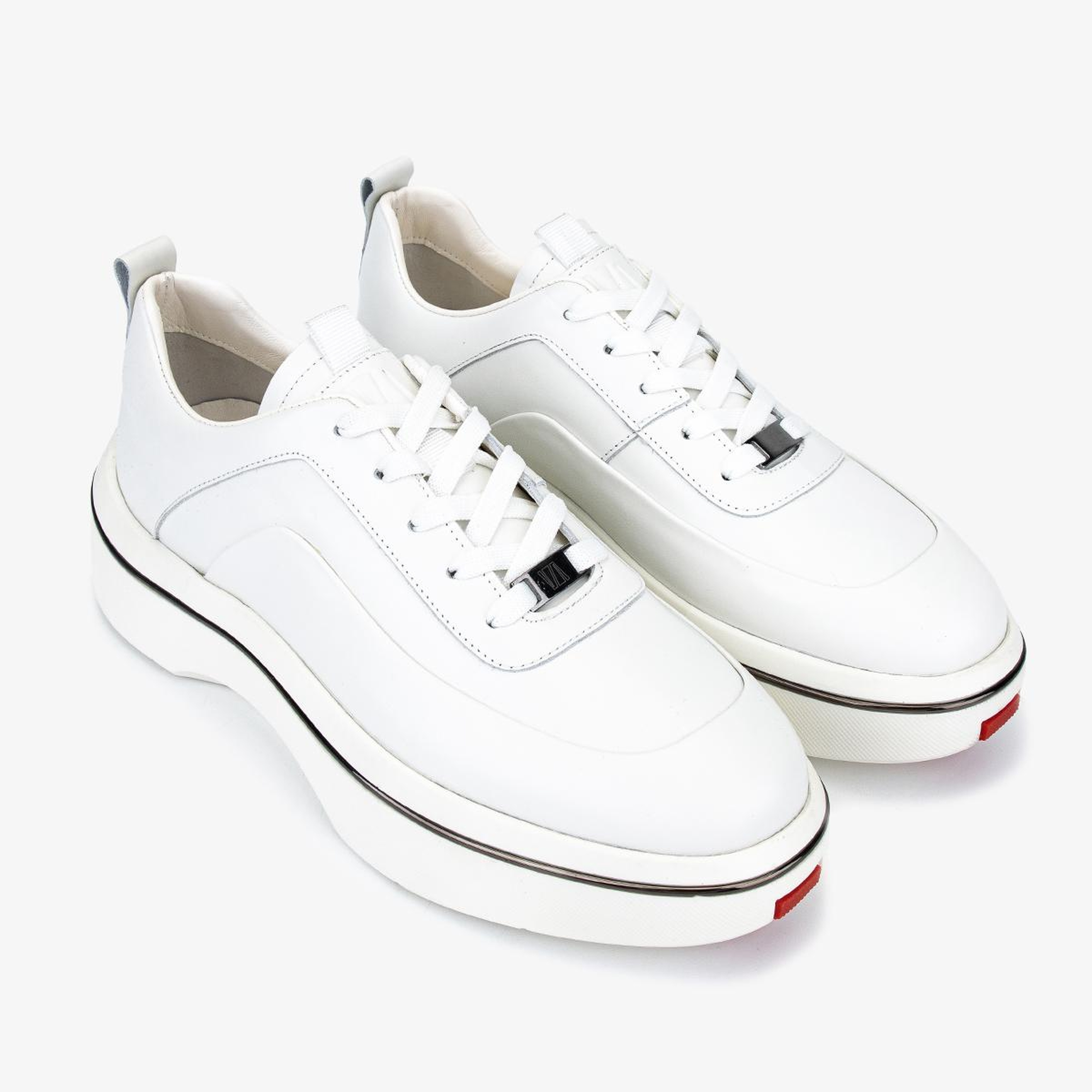 Valmenti Erkek Hakiki Deri Beyaz Sneakers & Spor Ayakkabı