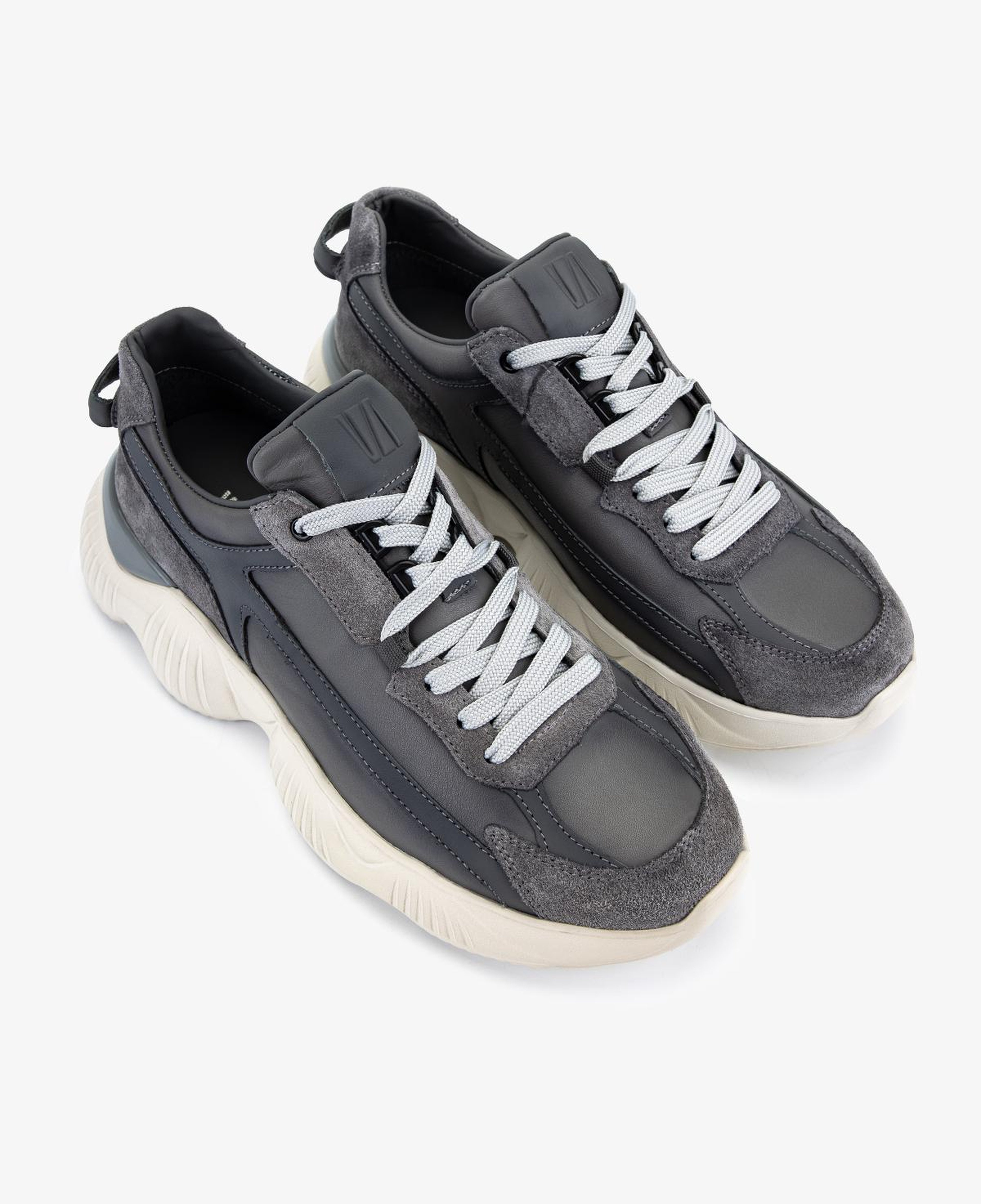 Valmenti Erkek Hakiki Deri Gri Sneakers & Spor Ayakkabı