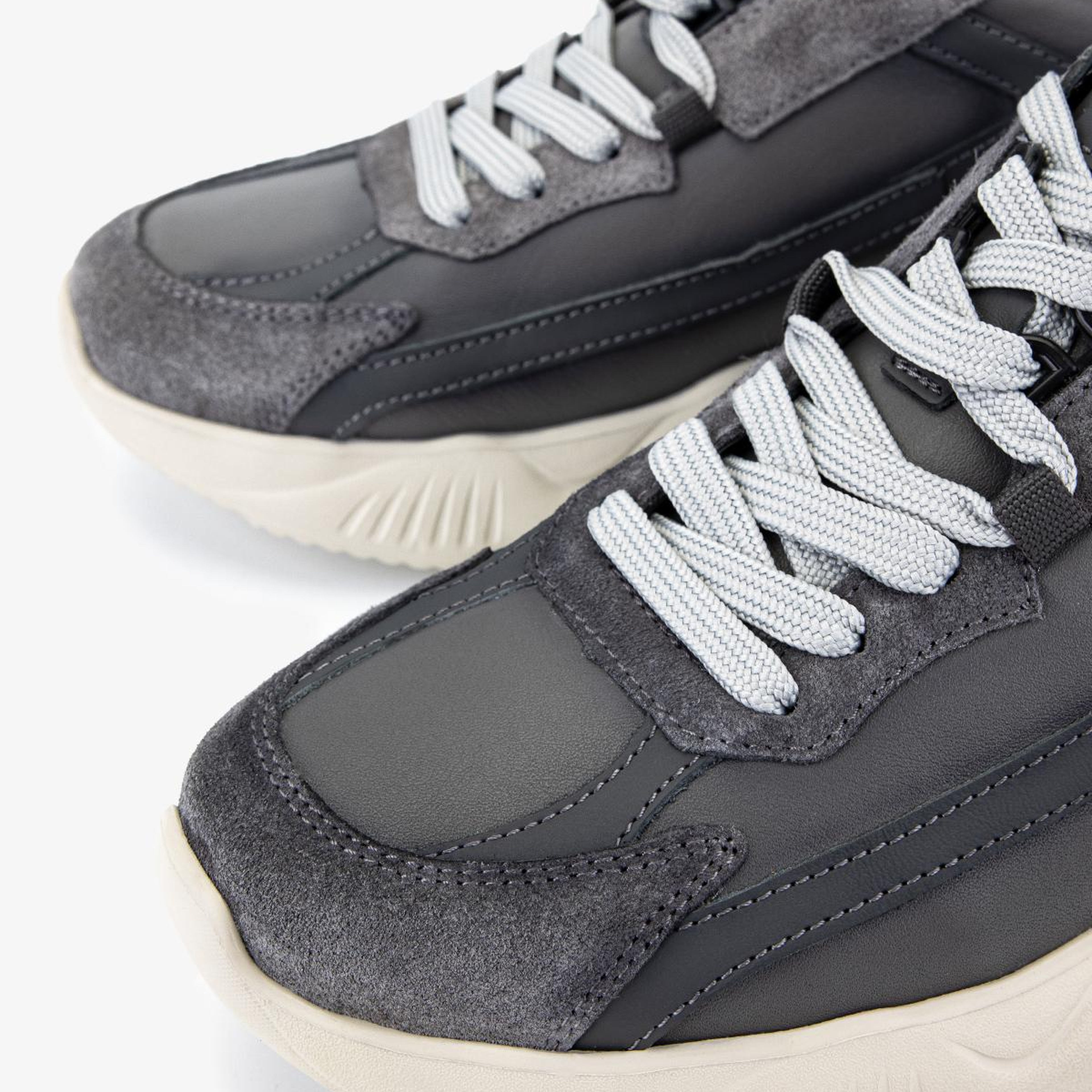 Valmenti Erkek Hakiki Deri Gri Sneakers & Spor Ayakkabı