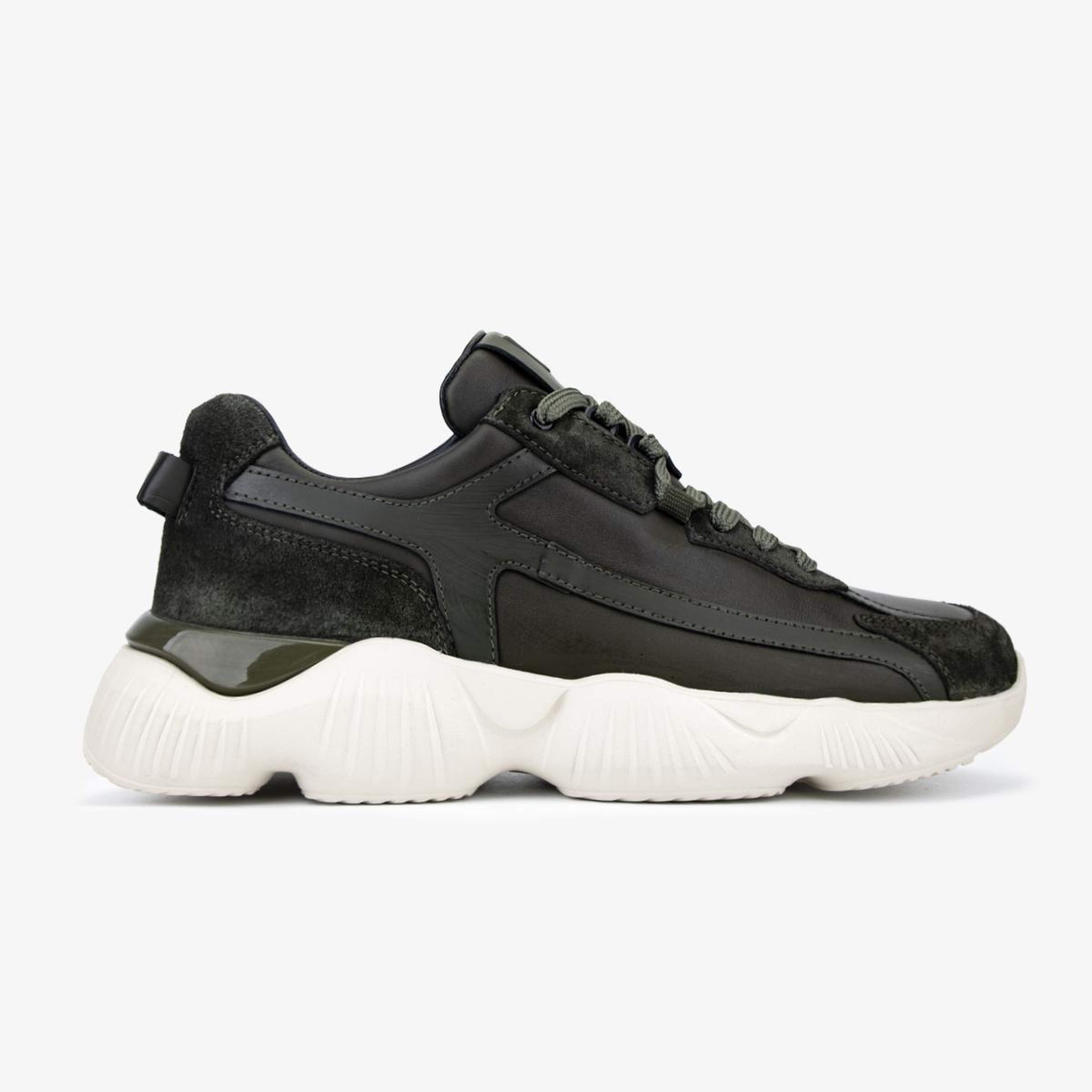 Valmenti Erkek Hakiki Deri Haki Sneakers & Spor Ayakkabı