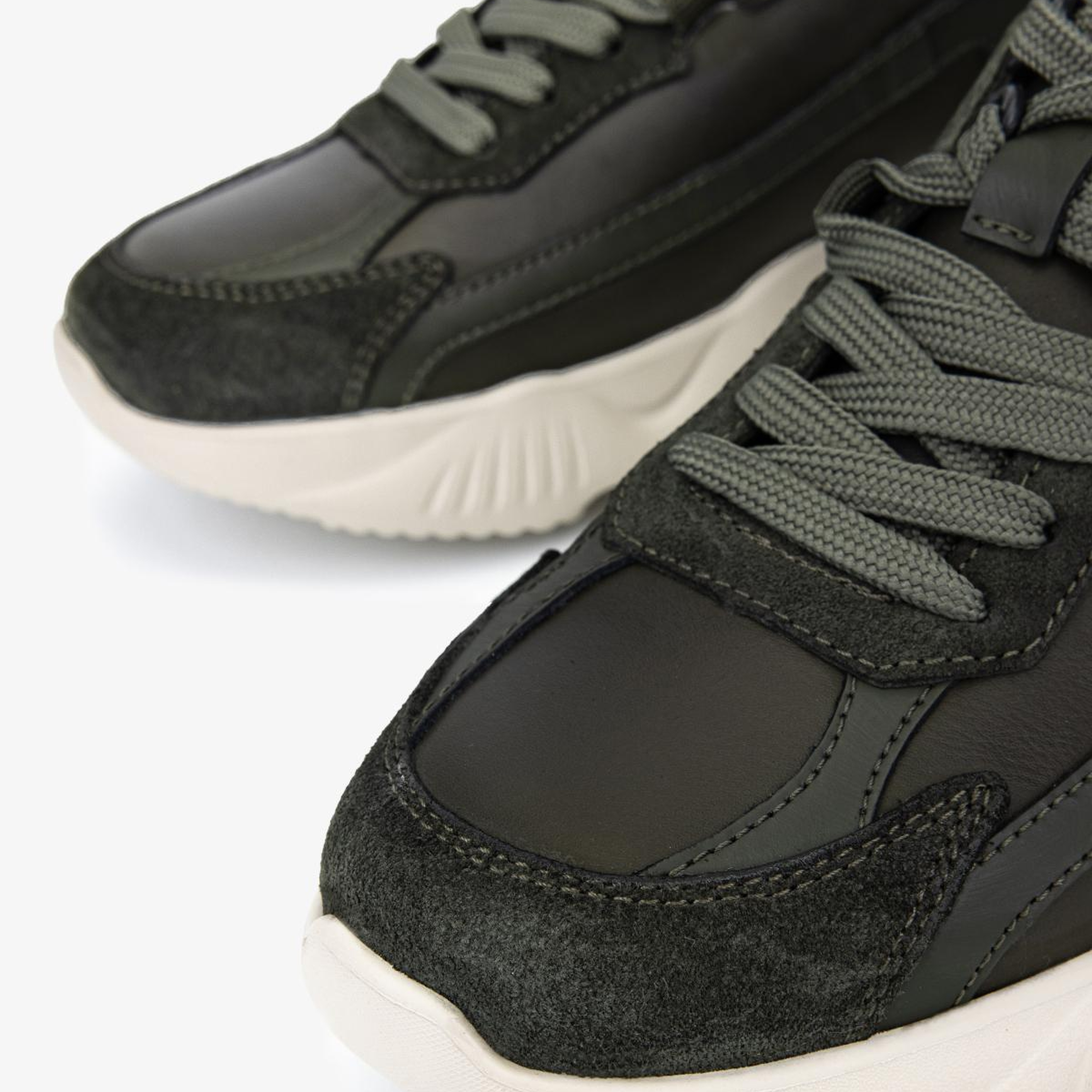 Valmenti Erkek Hakiki Deri Haki Sneakers & Spor Ayakkabı