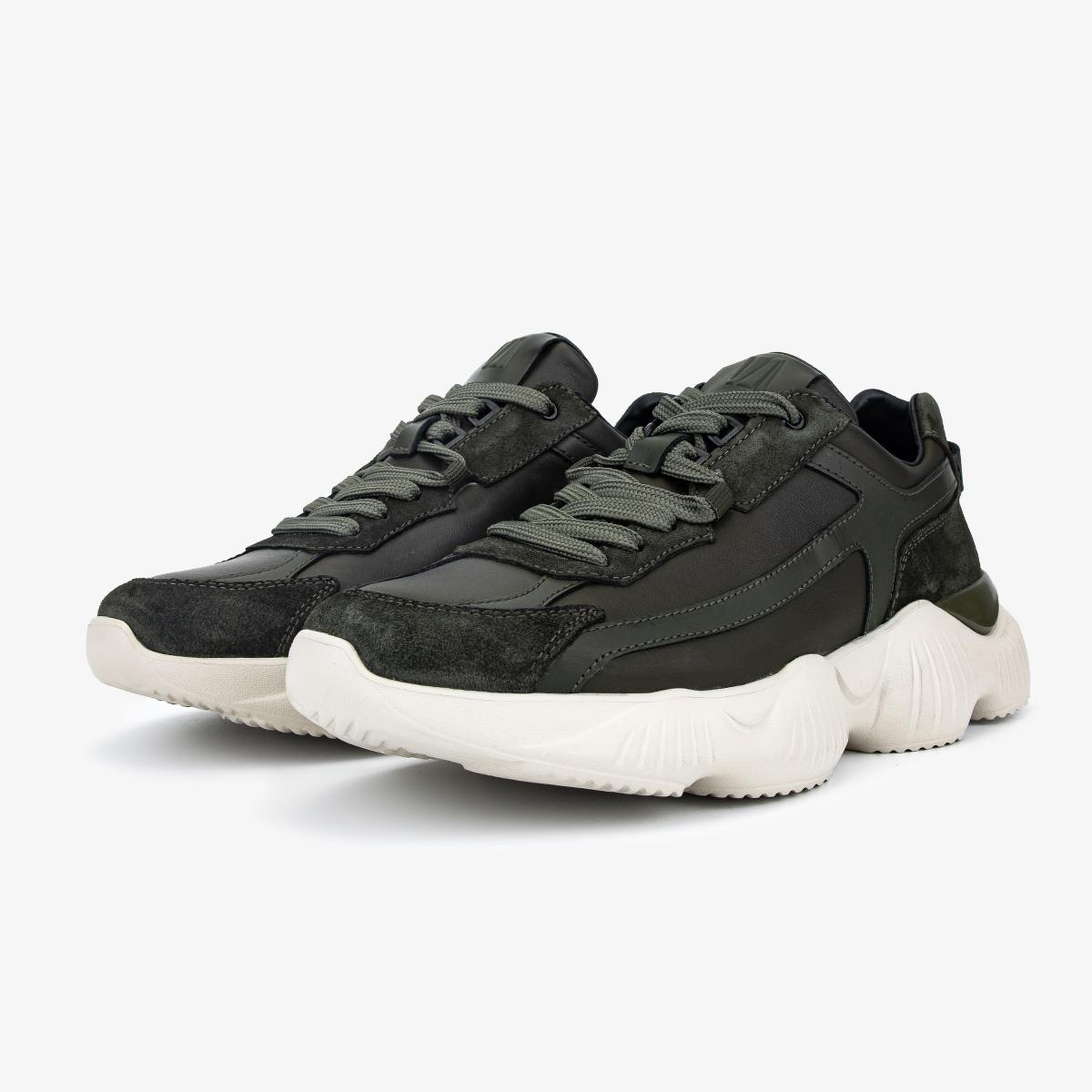 Valmenti Erkek Hakiki Deri Haki Sneakers & Spor Ayakkabı