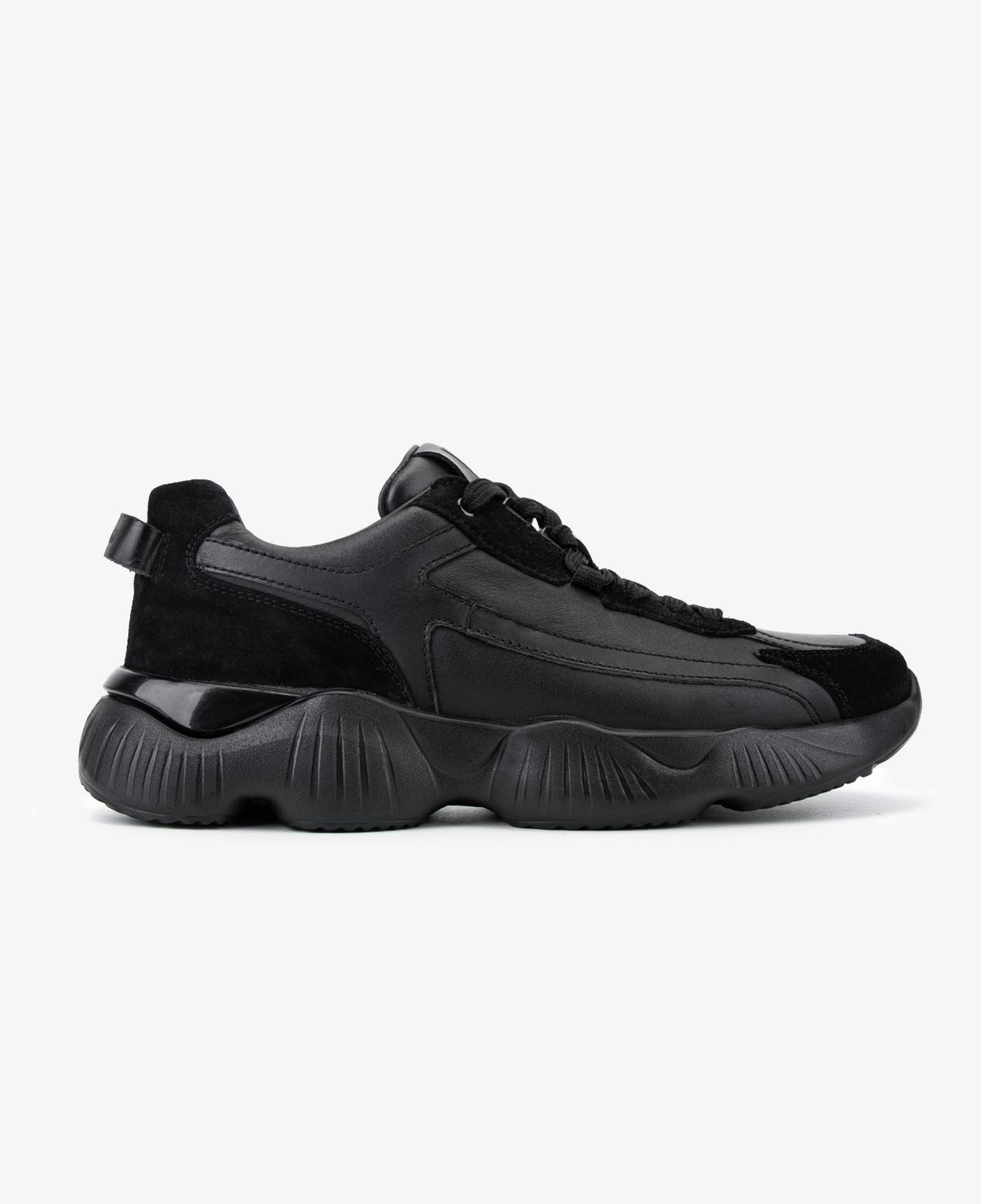 Valmenti Erkek Hakiki Deri Siyah Sneakers & Spor Ayakkabı