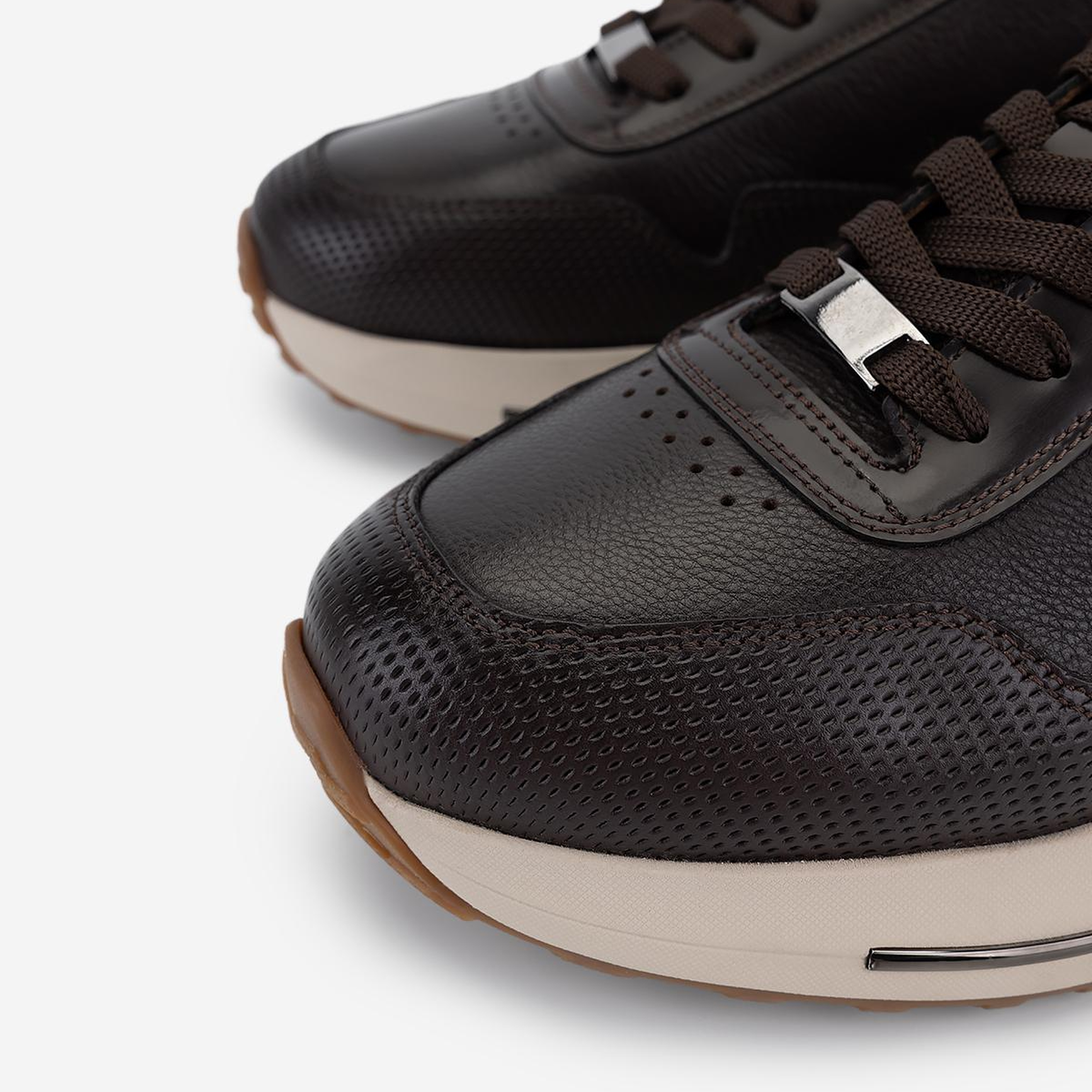 Valmenti Erkek Hakiki Deri Kahverengi Sneakers & Spor Ayakkabı