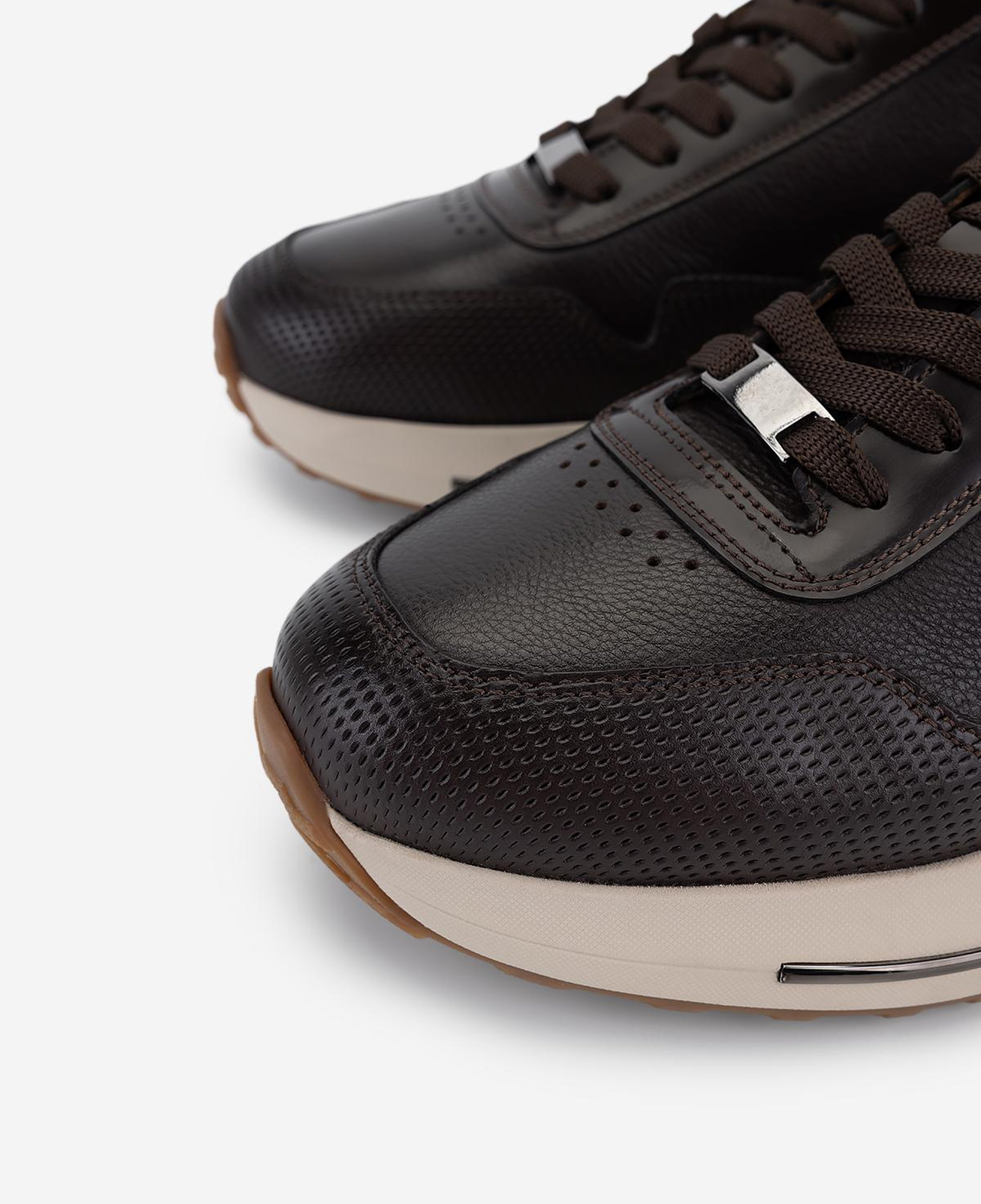 Valmenti Erkek Hakiki Deri Kahverengi Sneakers & Spor Ayakkabı