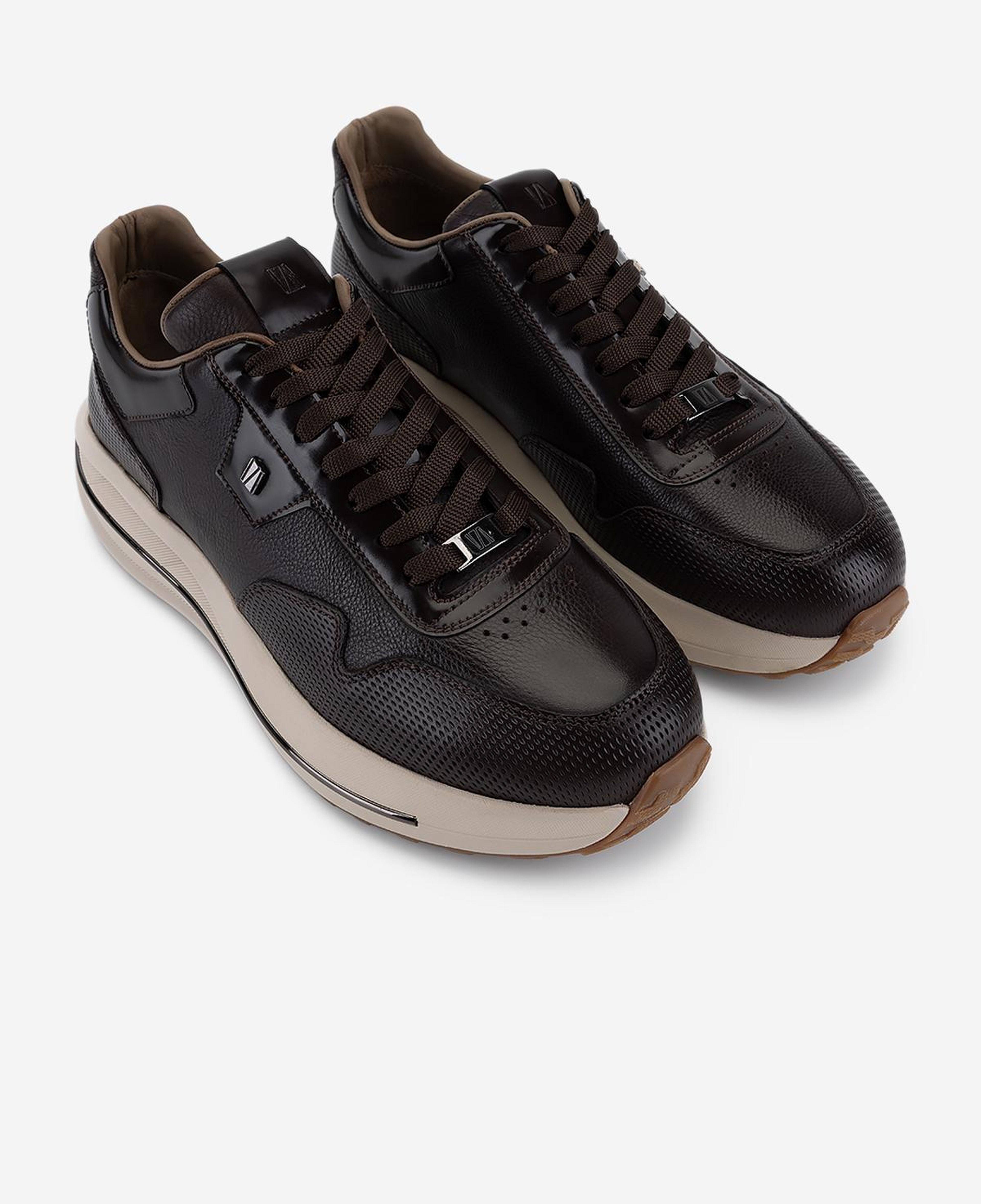 Valmenti Erkek Hakiki Deri Kahverengi Sneakers & Spor Ayakkabı