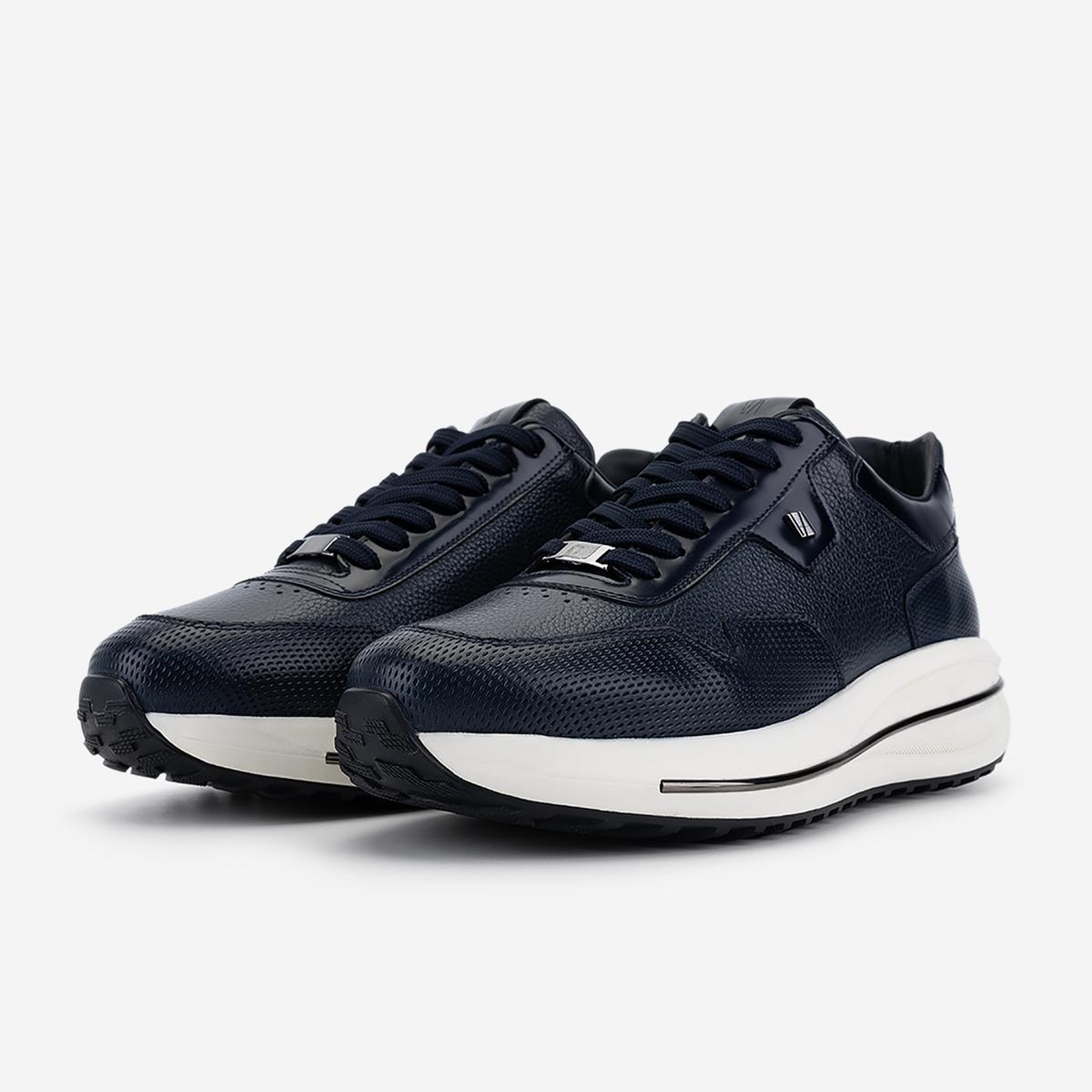 Valmenti Erkek Hakiki Deri Lacivert Sneakers & Spor Ayakkabı