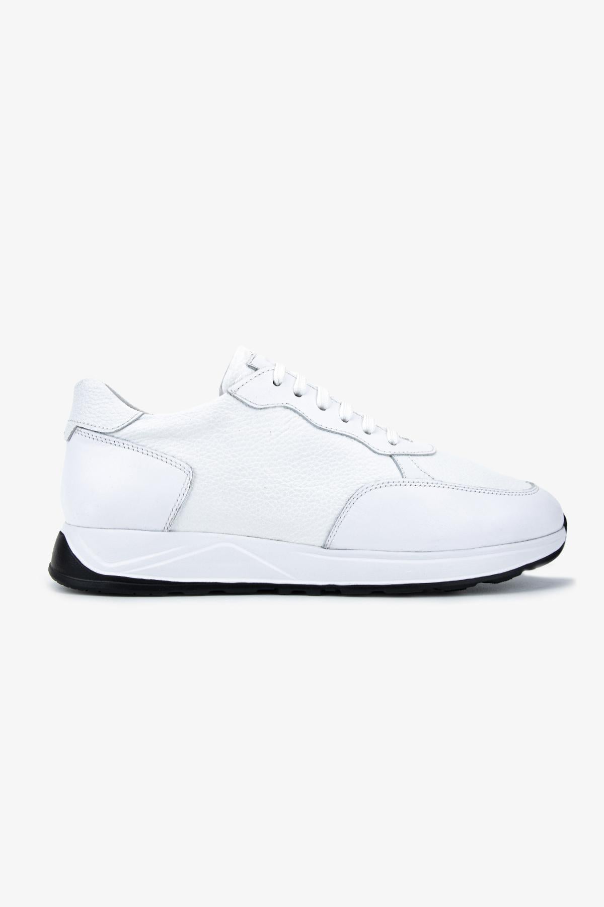 Valmenti Erkek Hakiki Deri Beyaz Sneakers & Spor Ayakkabı