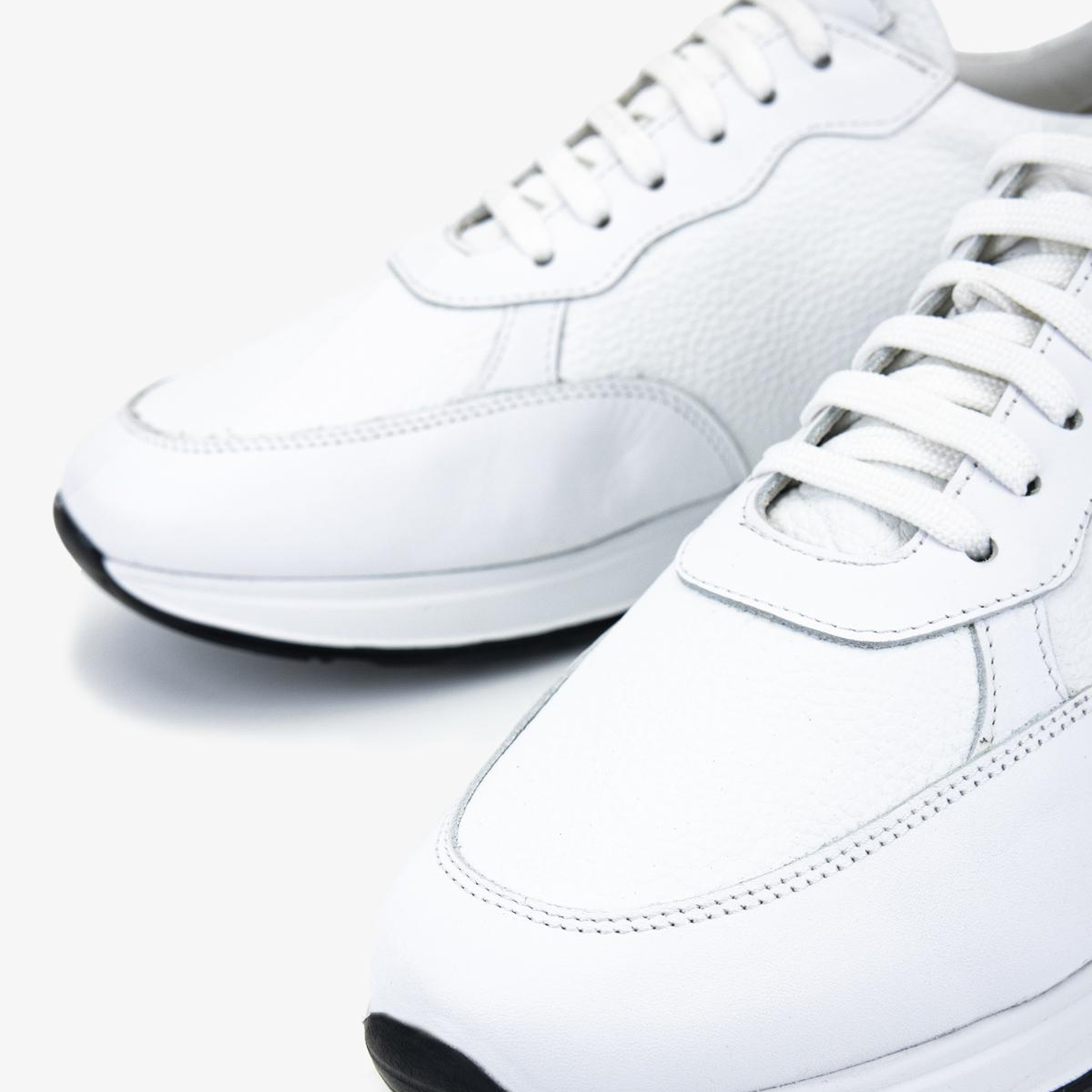 Valmenti Erkek Hakiki Deri Beyaz Sneakers & Spor Ayakkabı