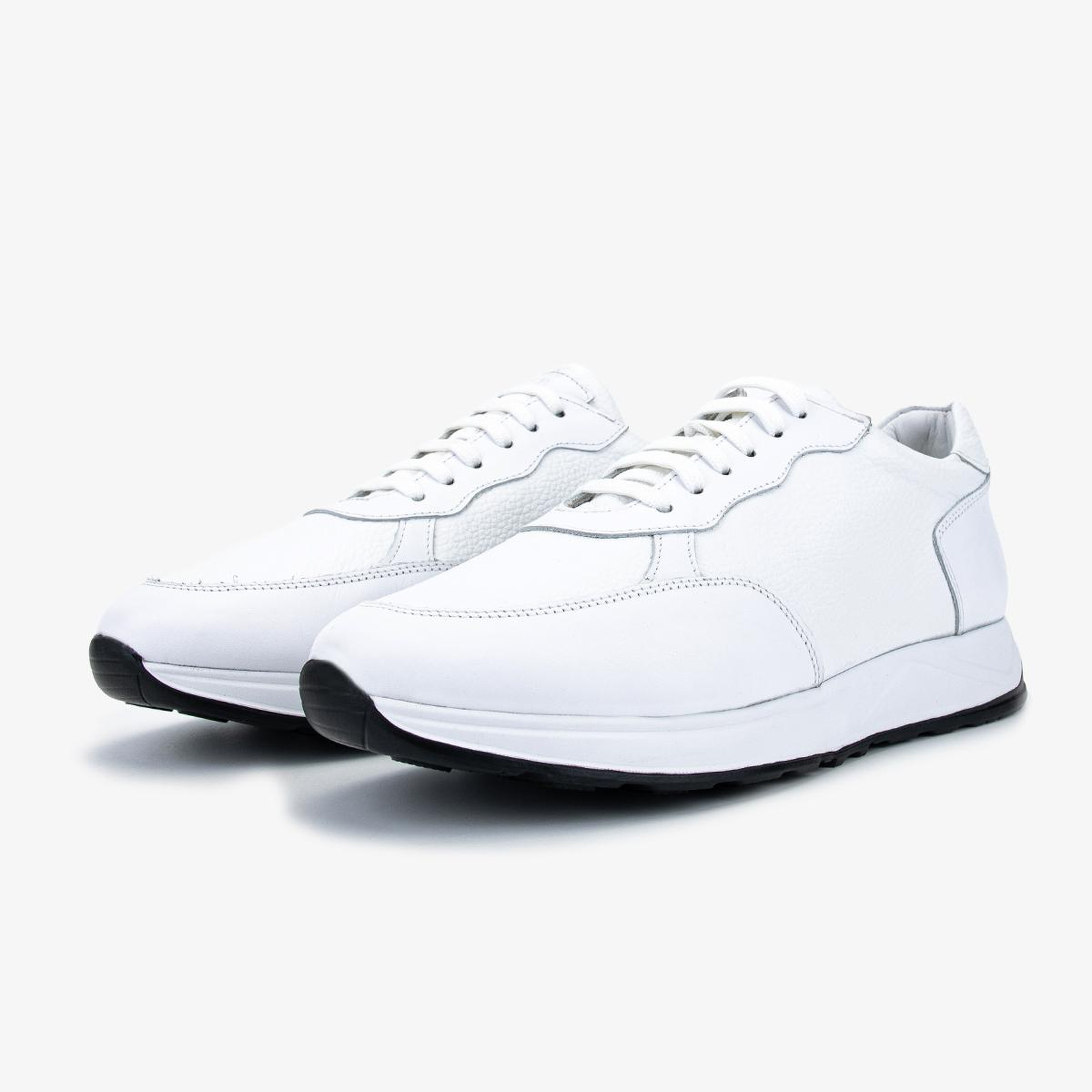 Valmenti Erkek Hakiki Deri Beyaz Sneakers & Spor Ayakkabı