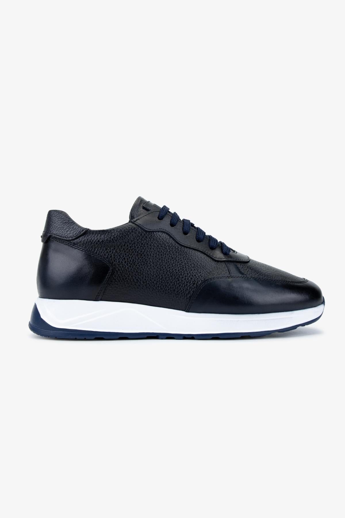 Valmenti Erkek Hakiki Deri Lacivert Sneakers & Spor Ayakkabı