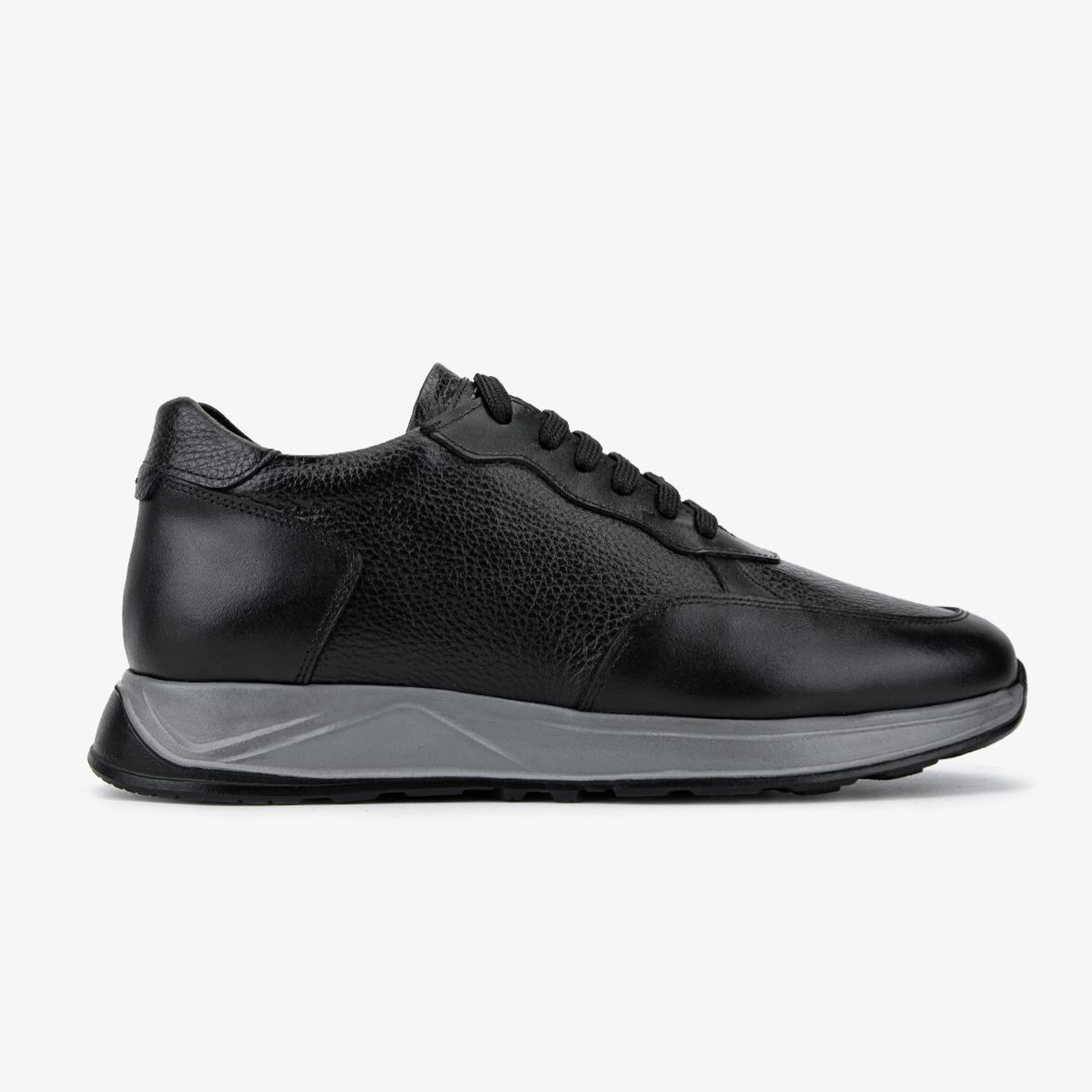 Valmenti Erkek Hakiki Deri Siyah Sneakers & Spor Ayakkabı