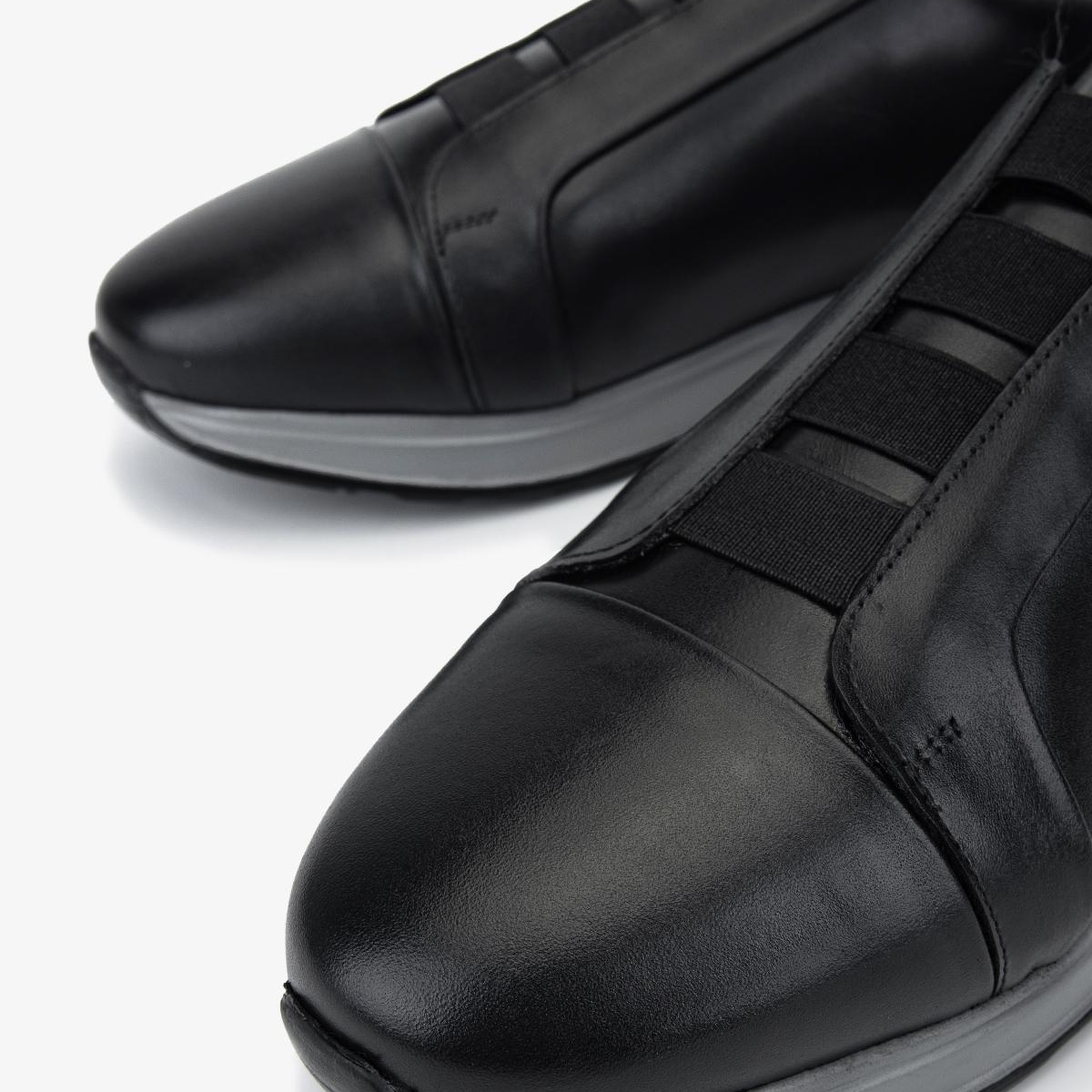 Valmenti Erkek Hakiki Deri Siyah Sneakers & Spor Ayakkabı
