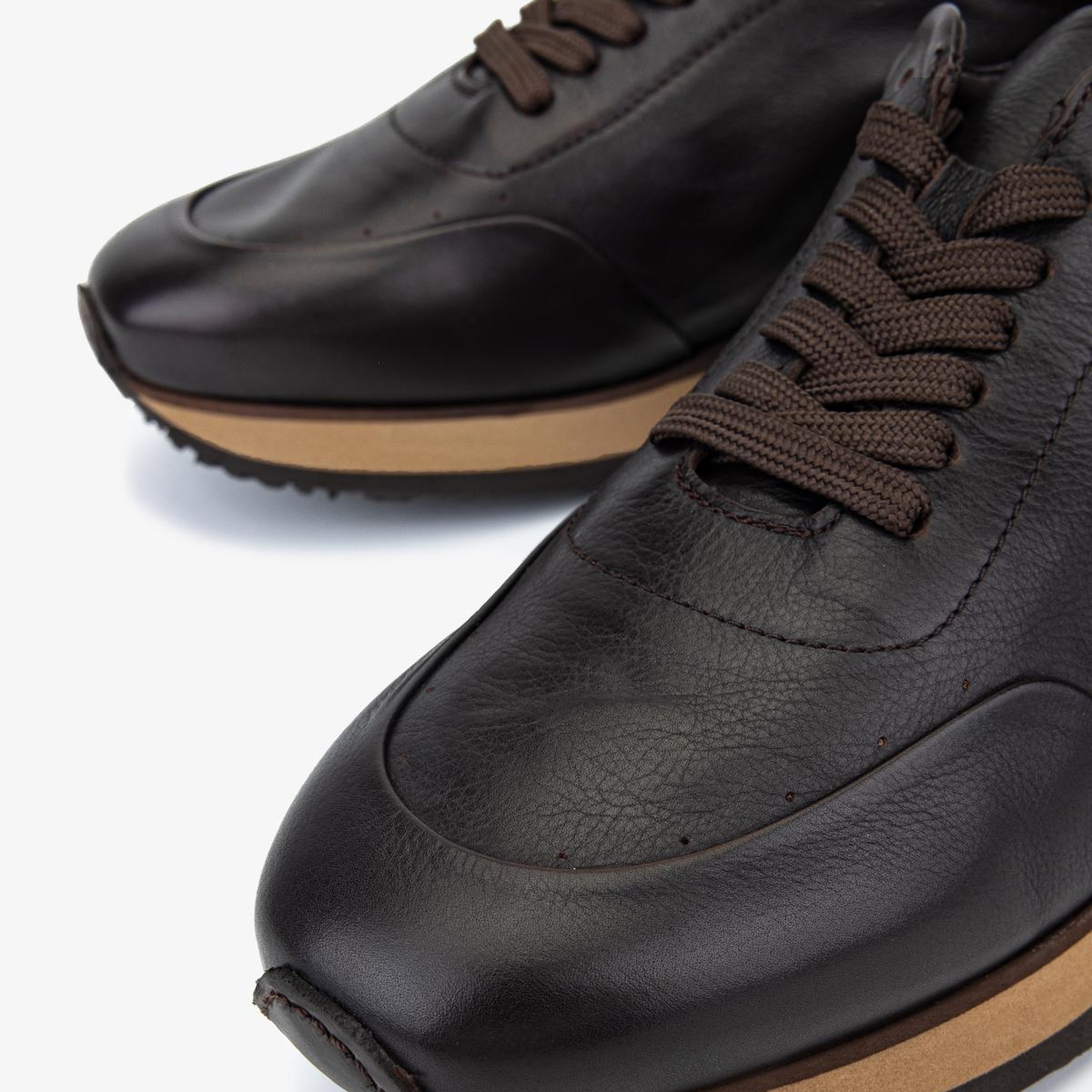 Valmenti Erkek Hakiki Deri Kahverengi Sneakers & Spor Ayakkabı