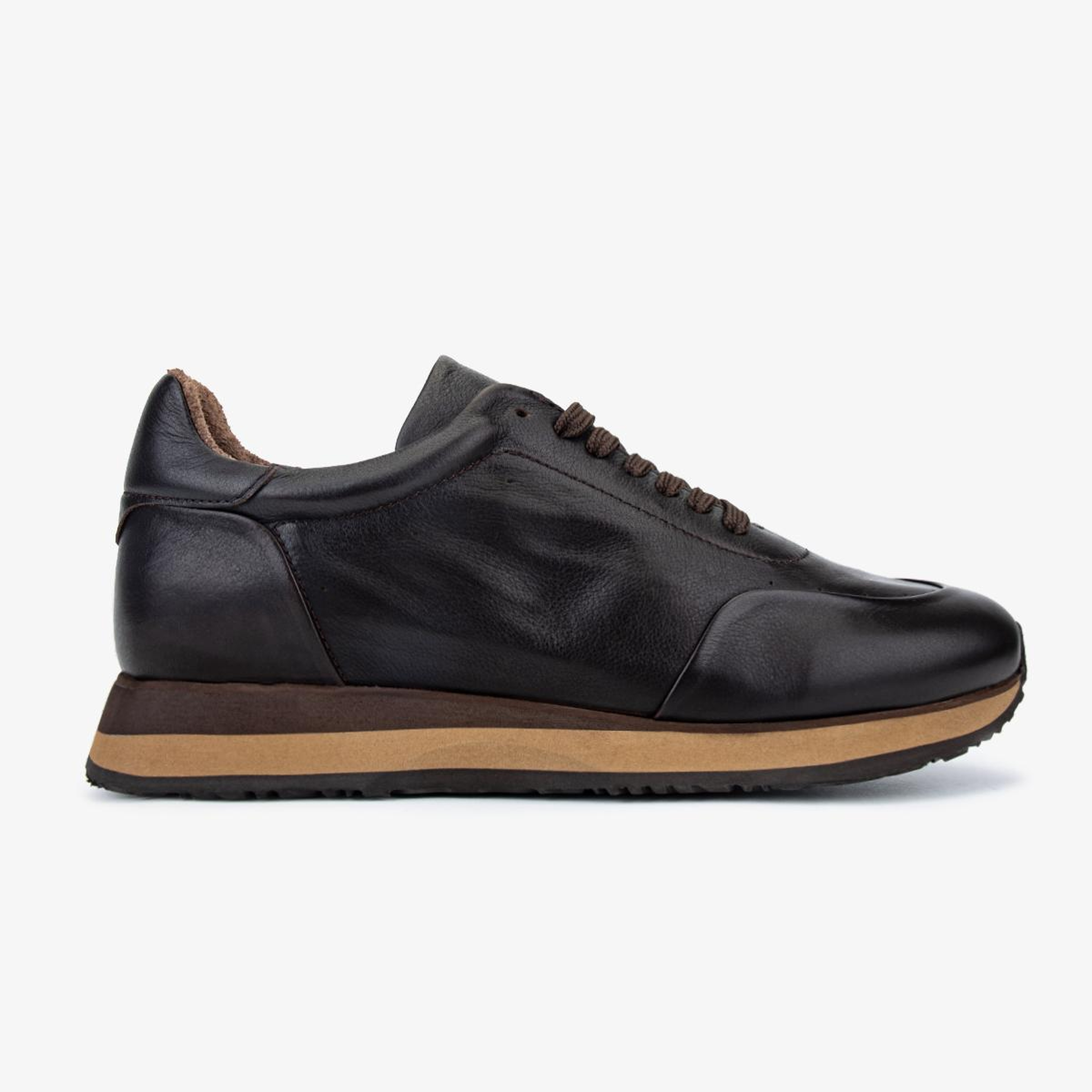 Valmenti Erkek Hakiki Deri Kahverengi Sneakers & Spor Ayakkabı