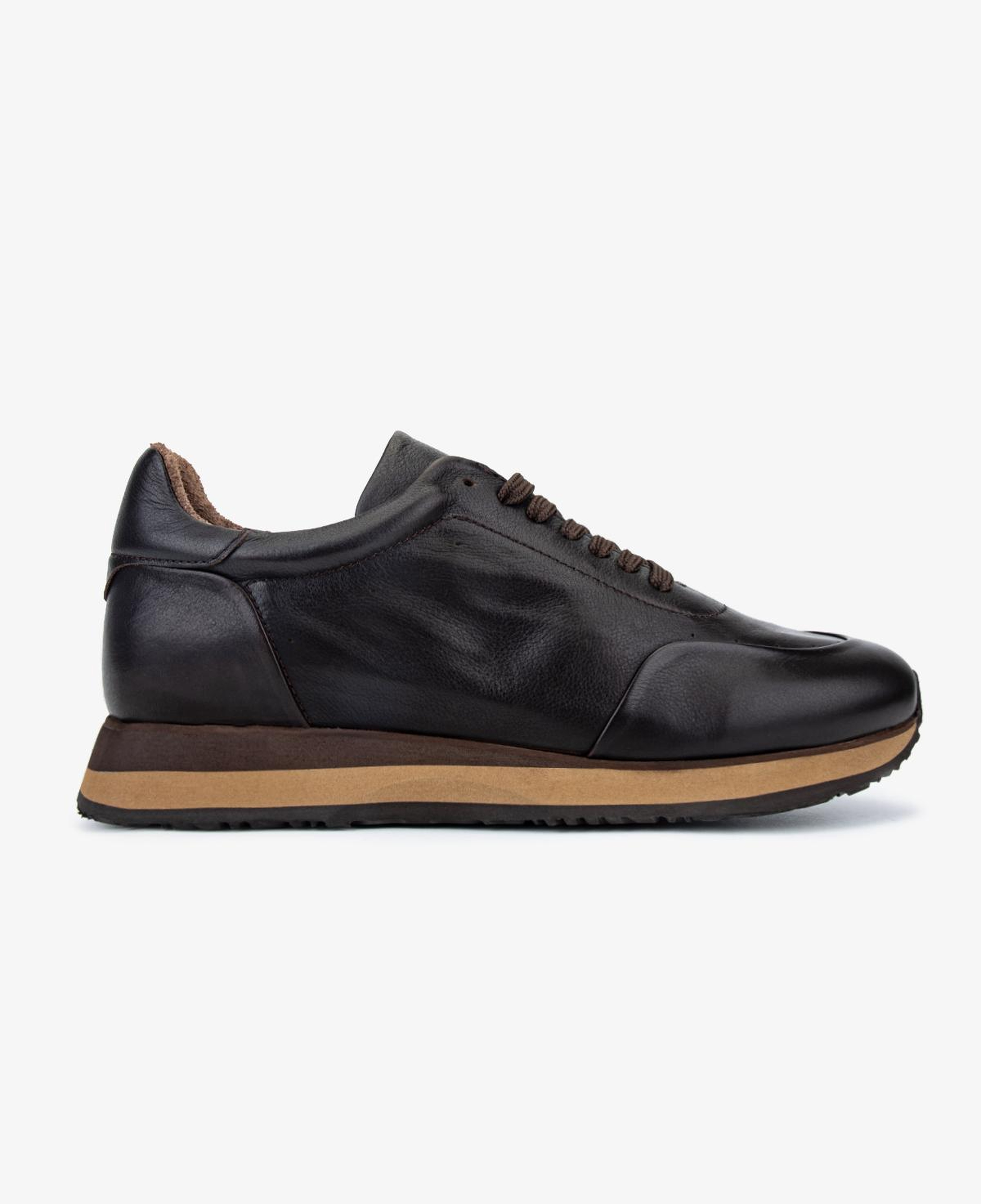 Valmenti Erkek Hakiki Deri Kahverengi Sneakers & Spor Ayakkabı