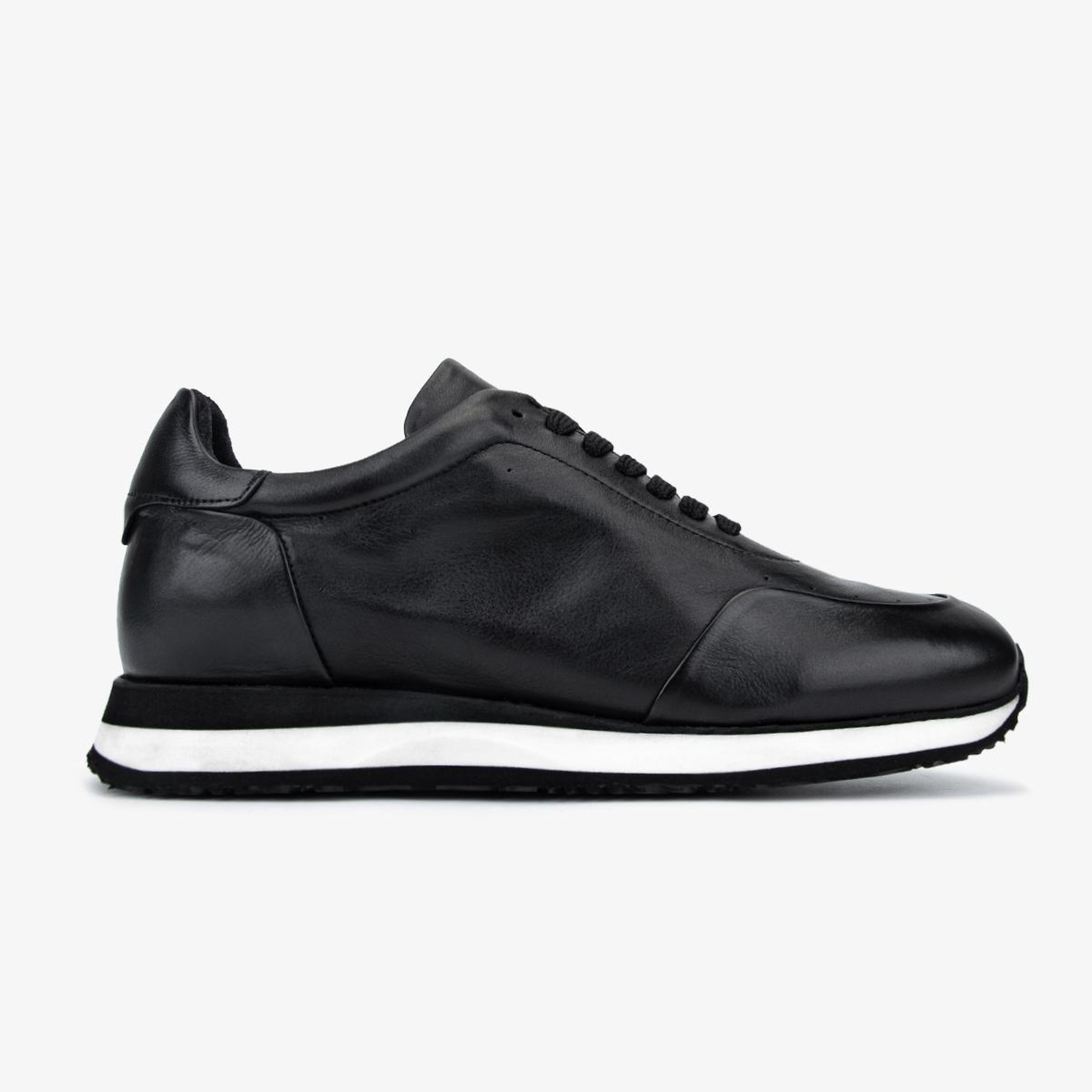 Valmenti Erkek Hakiki Deri Siyah Sneakers & Spor Ayakkabı