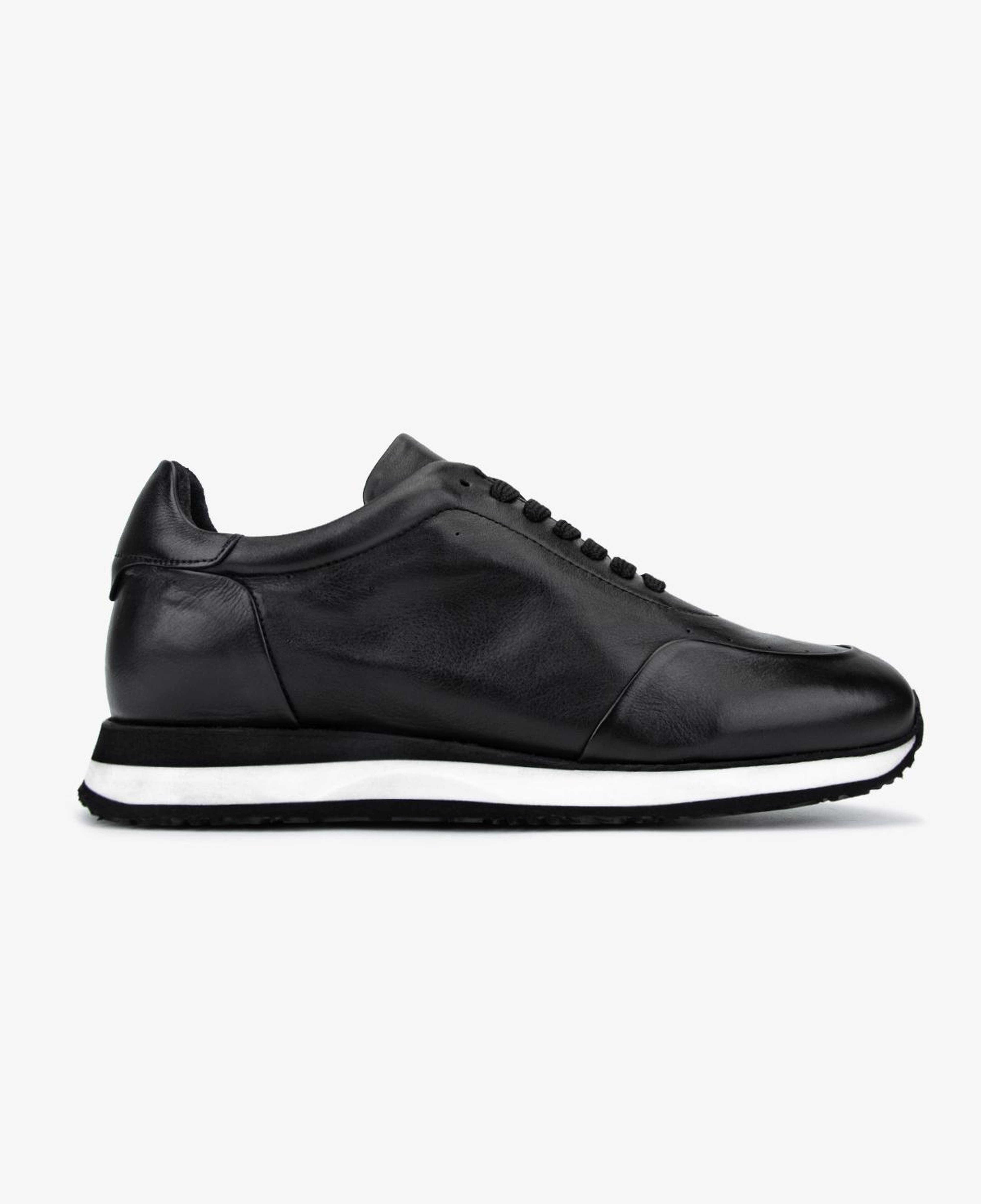 Valmenti Erkek Hakiki Deri Siyah Sneakers & Spor Ayakkabı