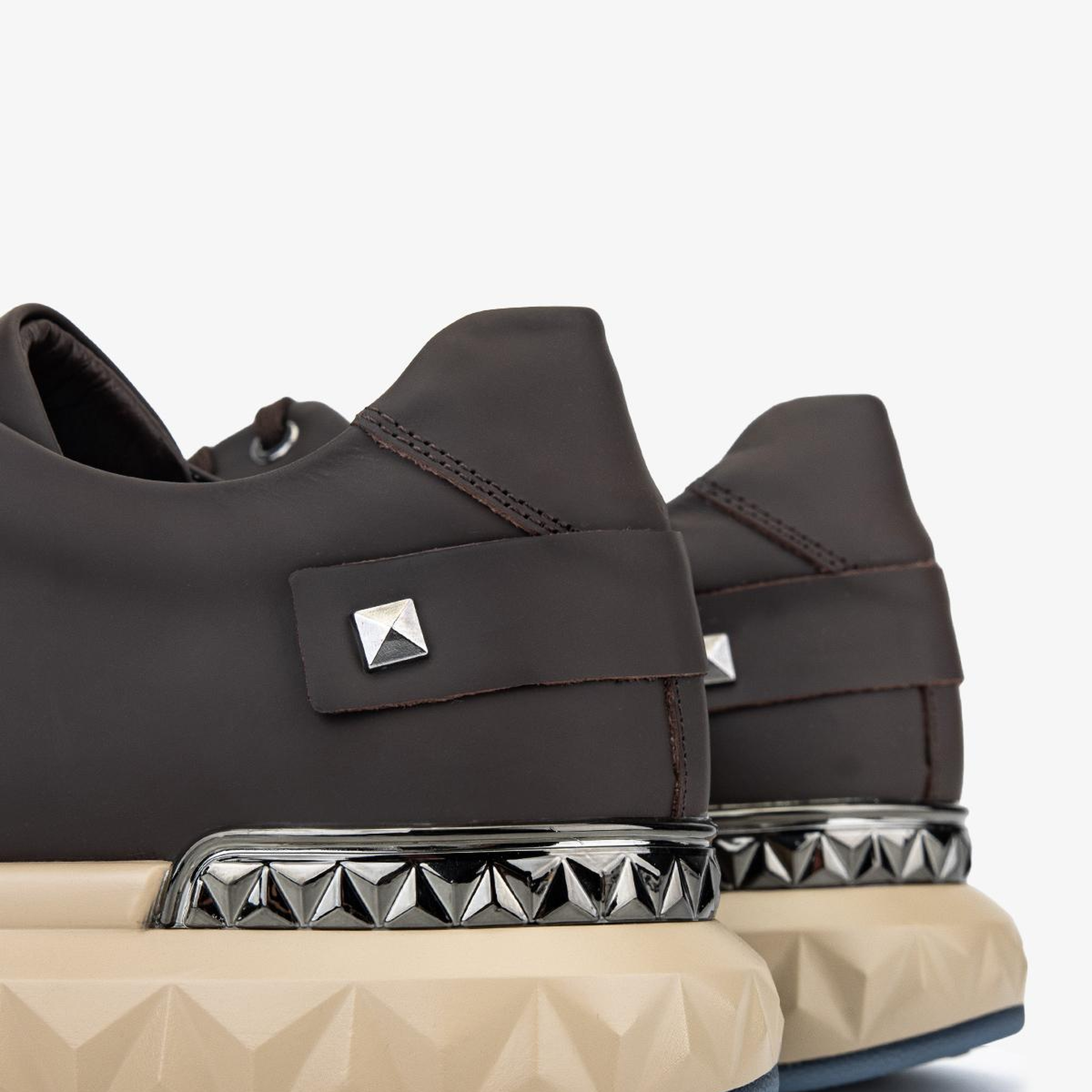Valmenti Erkek Hakiki Deri Kahverengi Sneakers & Spor Ayakkabı