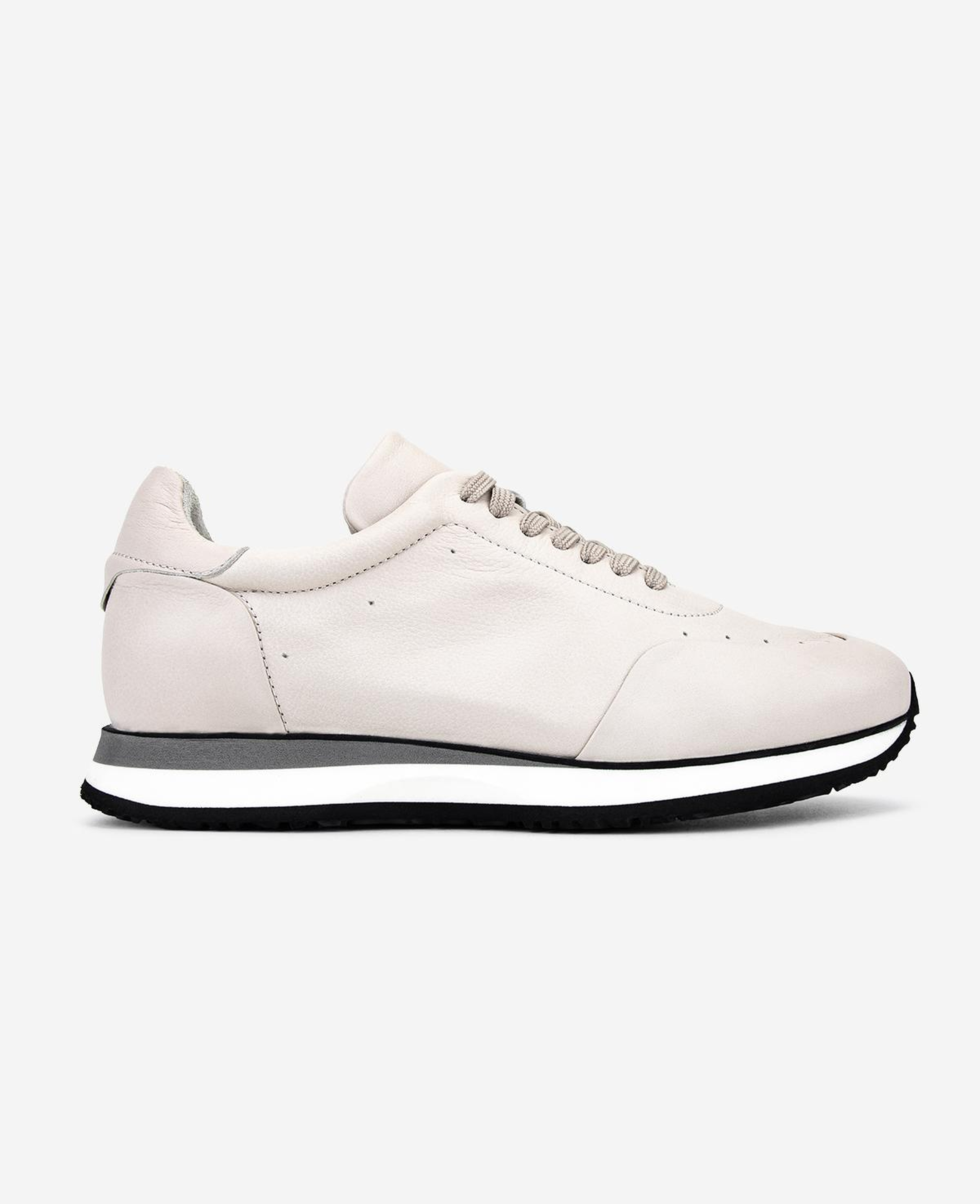 Valmenti Erkek Hakiki Deri Kırık Beyaz Sneakers & Spor Ayakkabı