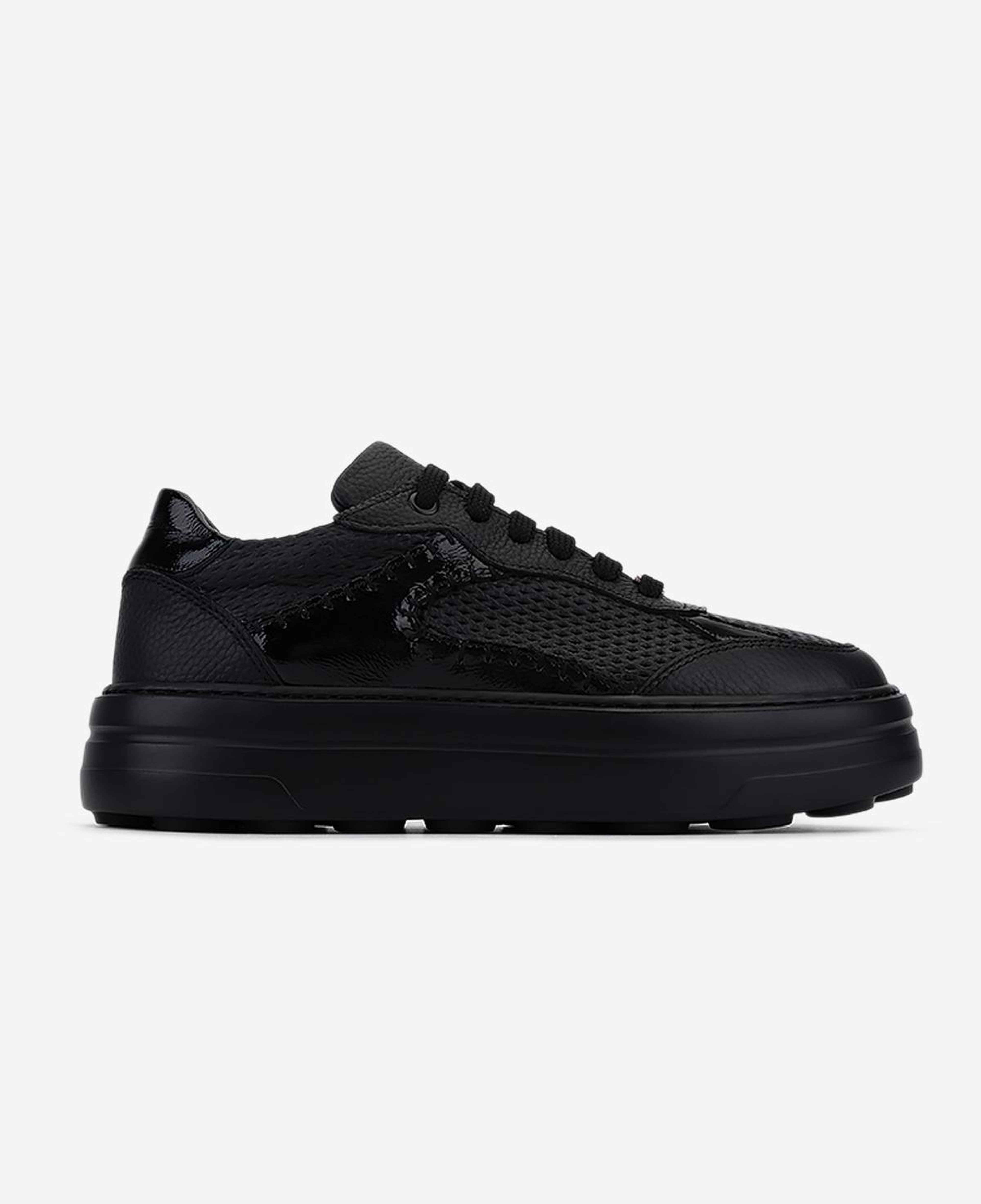 Valmenti Kadın Hakiki Deri Siyah Floter Sneakers & Spor Ayakkabı