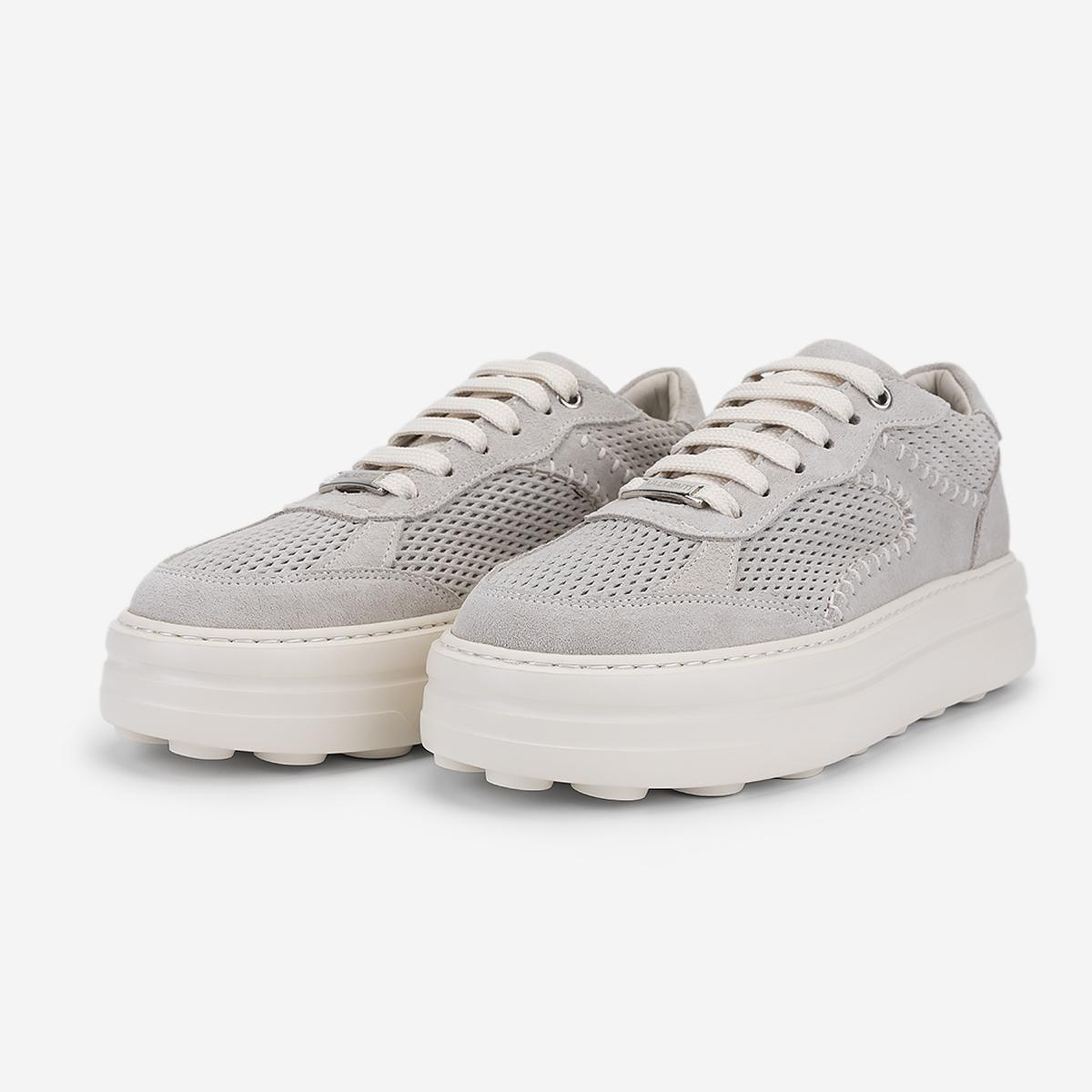 Valmenti Kadın Hakiki Deri Bej Süet Sneakers & Spor Ayakkabı