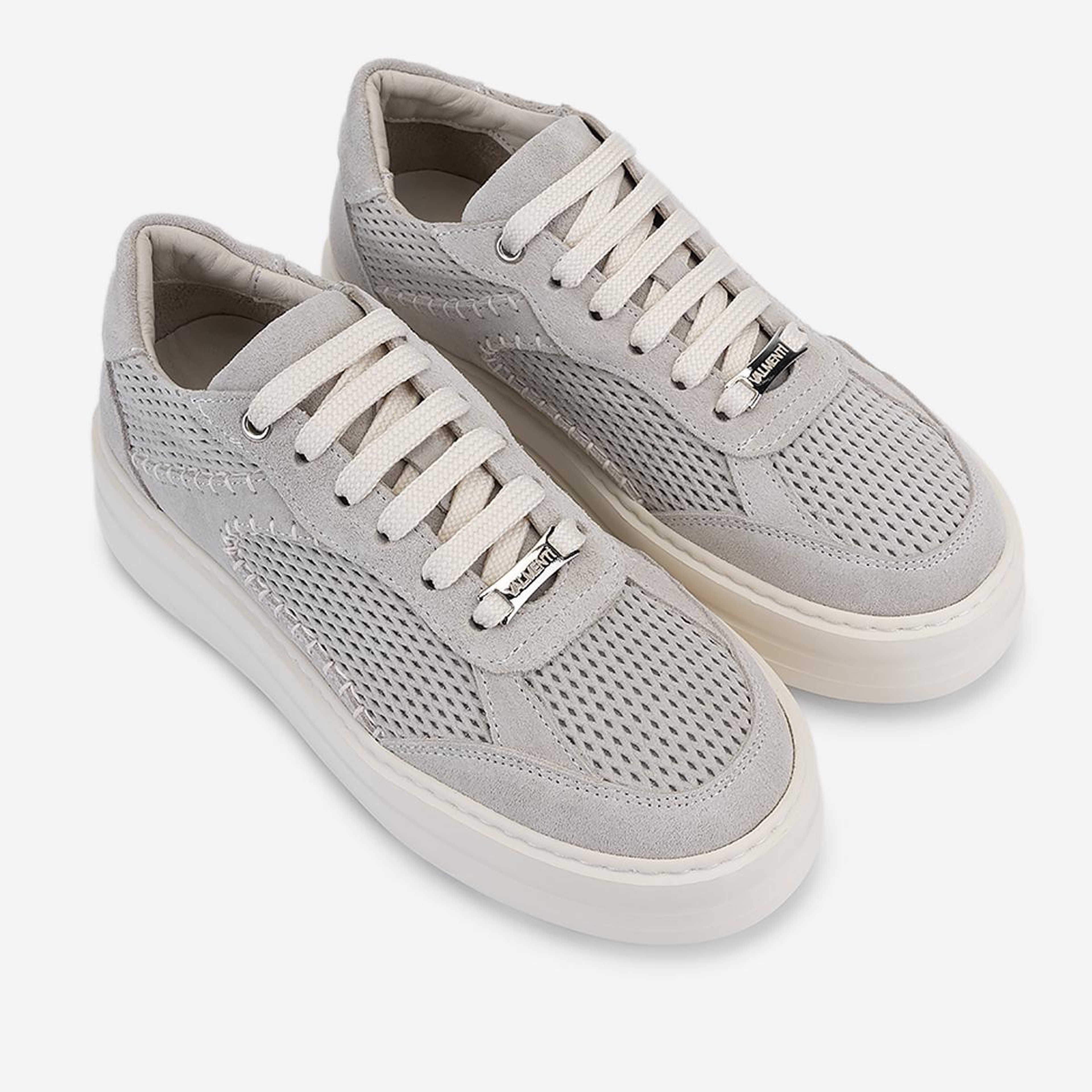 Valmenti Kadın Hakiki Deri Bej Süet Sneakers & Spor Ayakkabı