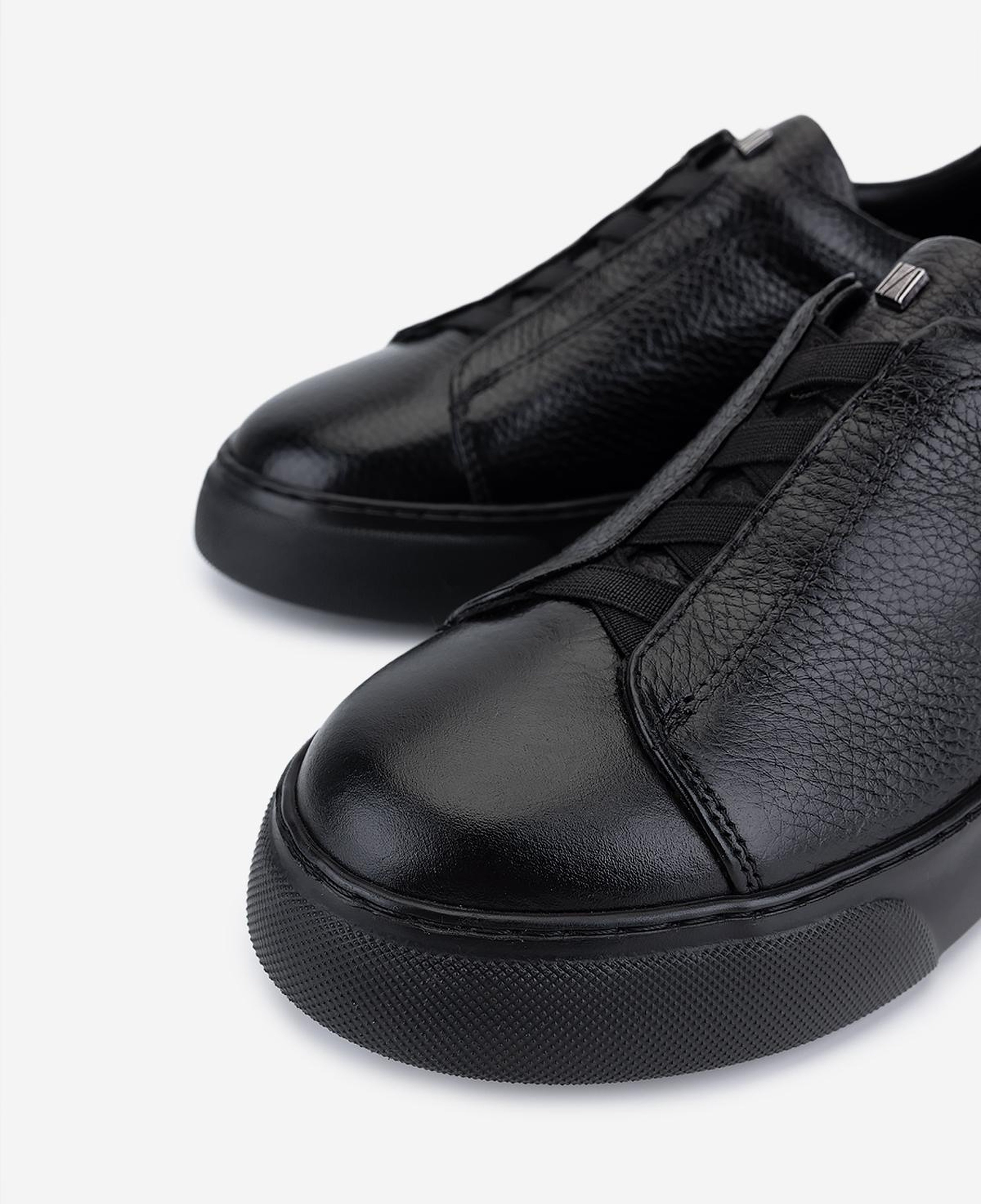 Valmenti Kadın Hakiki Deri Siyah Floter Sneakers & Spor Ayakkabı