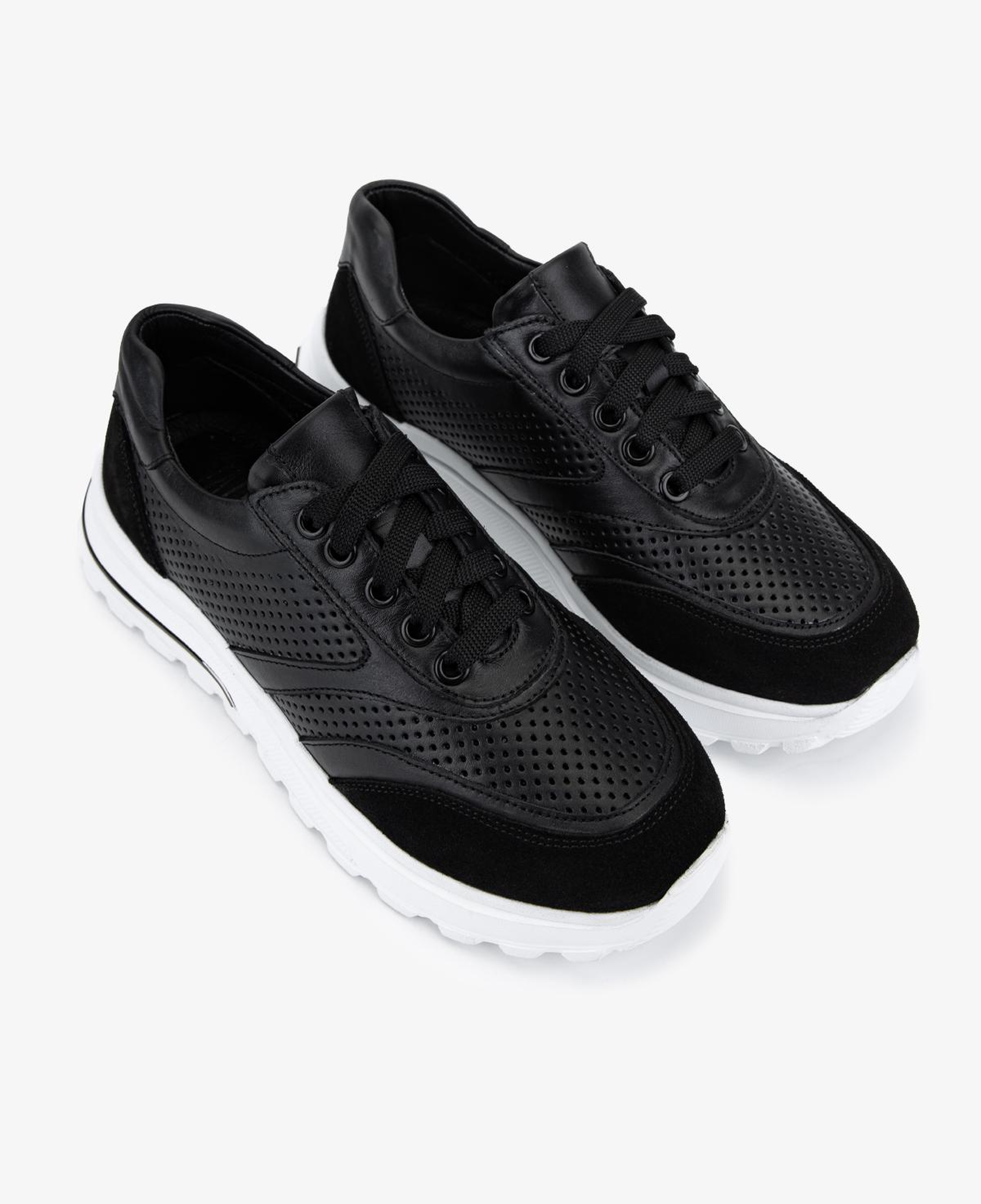 Valmenti Kadın Hakiki Deri Siyah Sneakers & Spor Ayakkabı