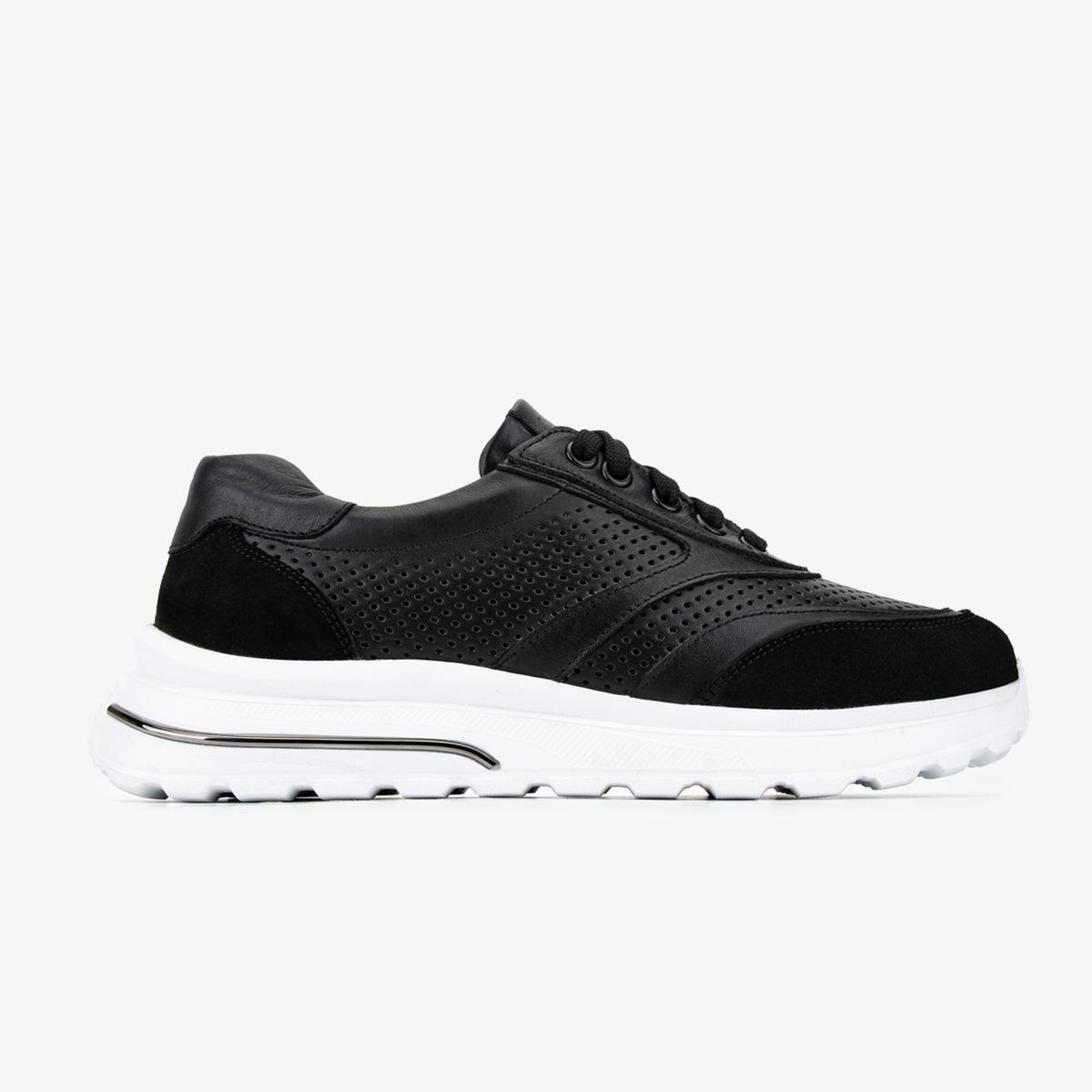 Valmenti Kadın Hakiki Deri Siyah Sneakers & Spor Ayakkabı