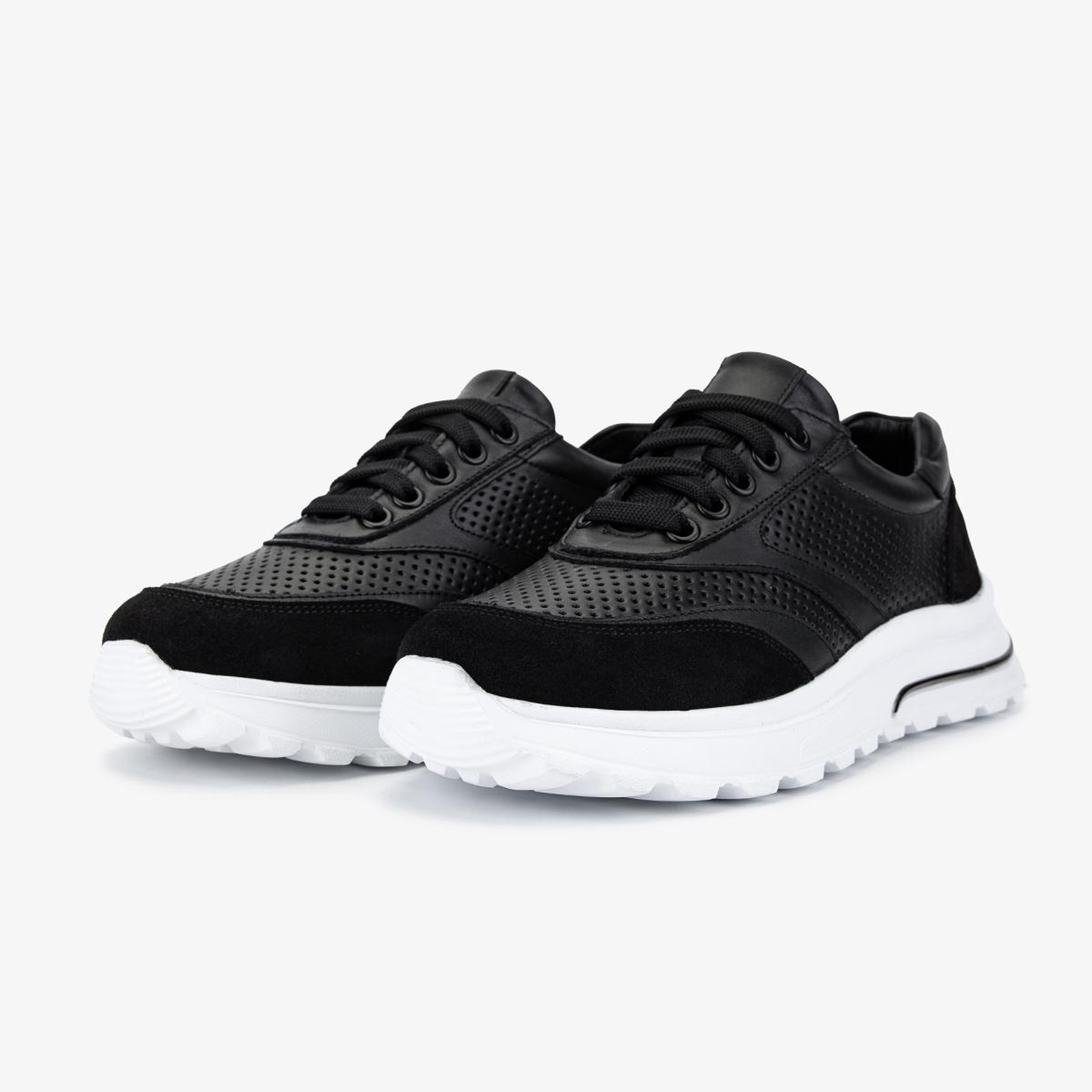 Valmenti Kadın Hakiki Deri Siyah Sneakers & Spor Ayakkabı