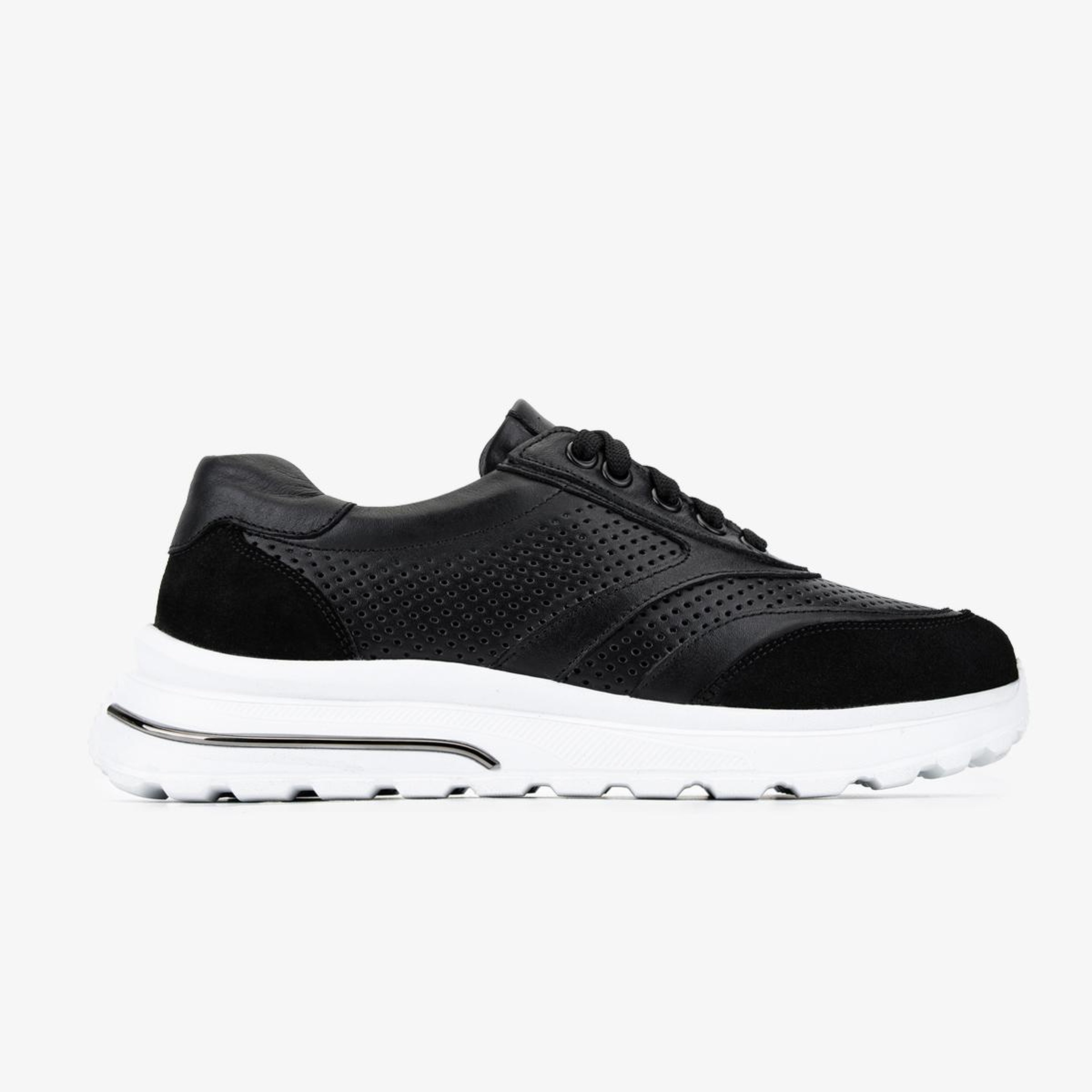 Valmenti Kadın Hakiki Deri Siyah Sneakers & Spor Ayakkabı