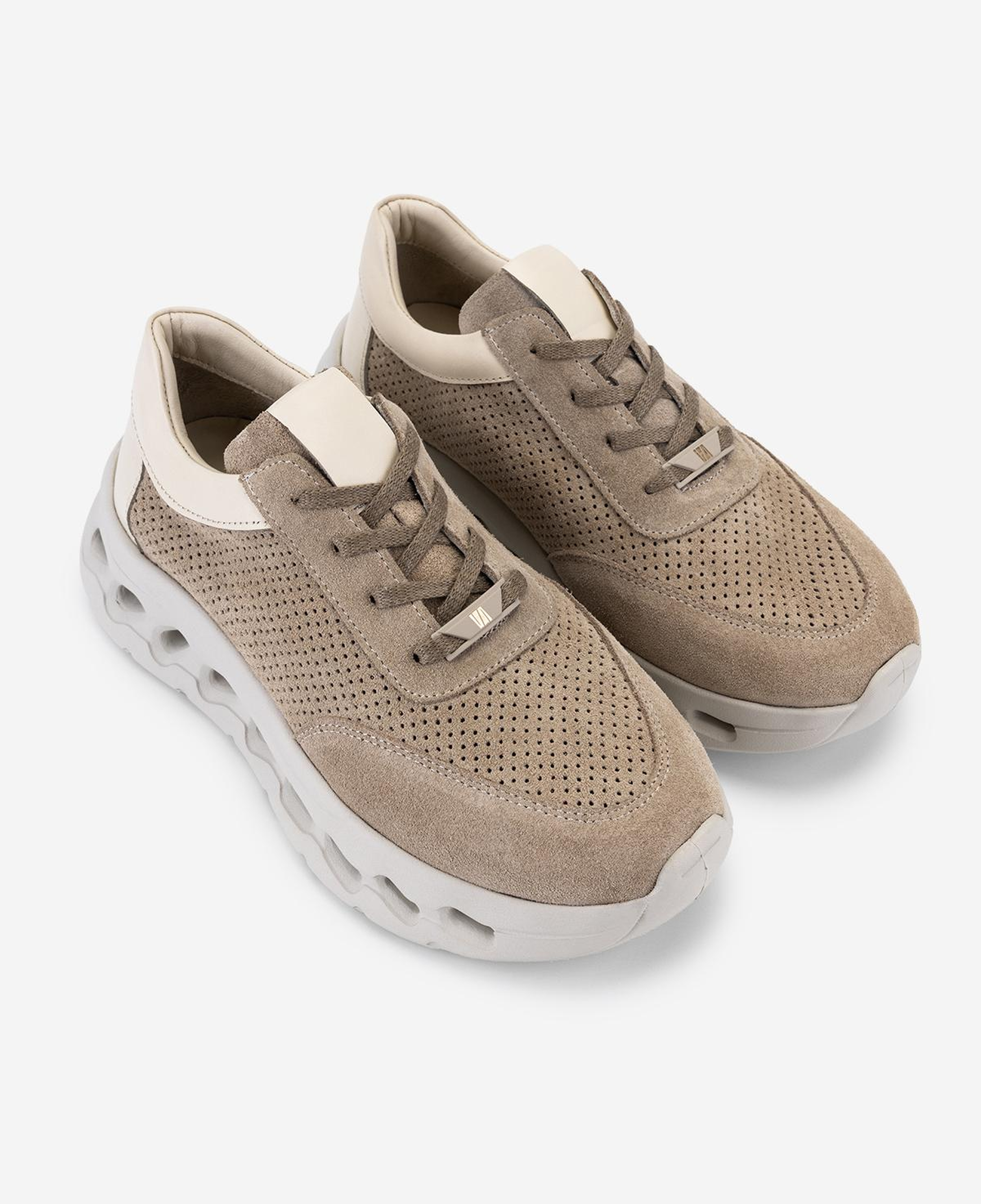 Valmenti Kadın Hakiki Deri Bej Sneakers & Spor Ayakkabı