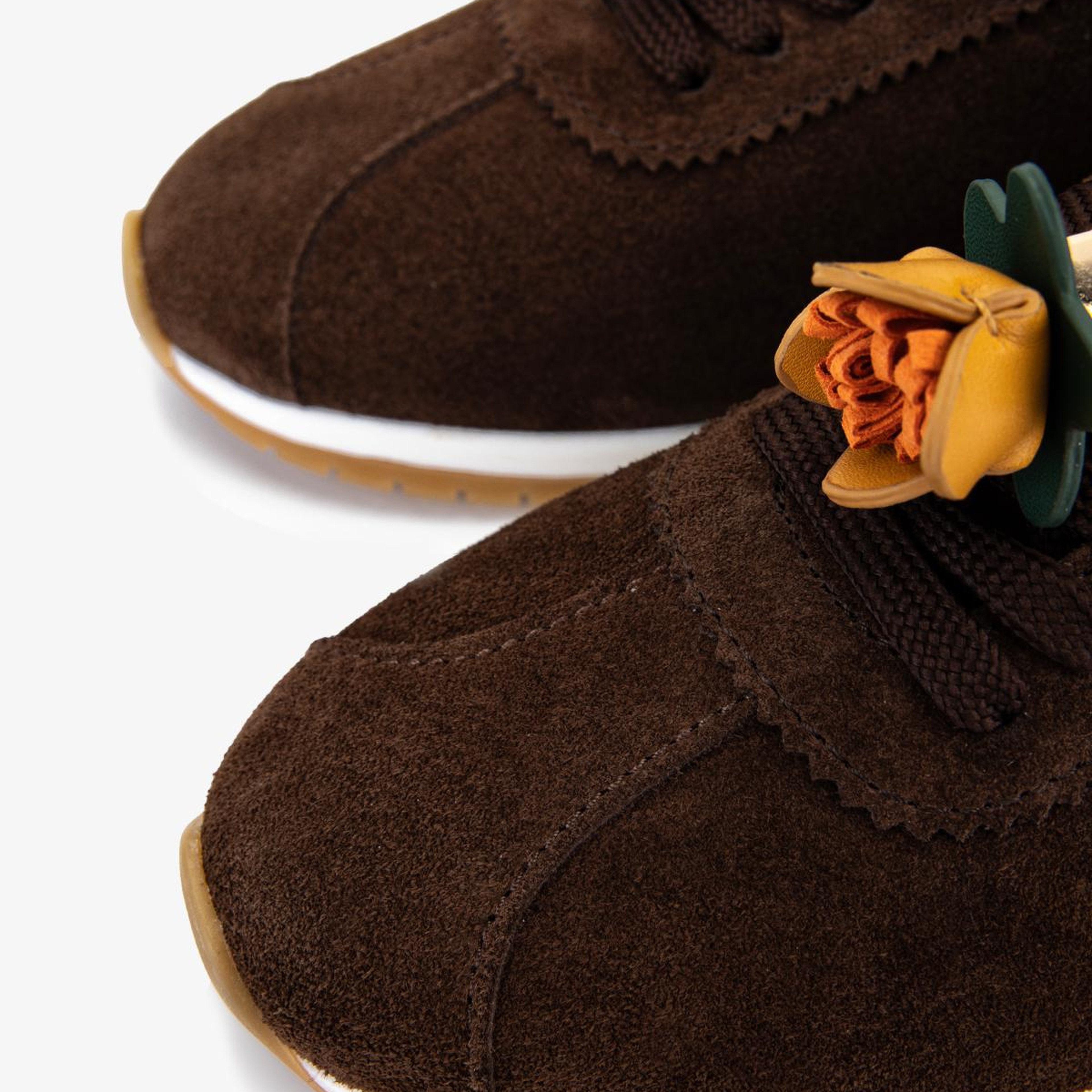 Valmenti Kadın Hakiki Deri Kahverengi Süet Sneakers & Spor Ayakkabı